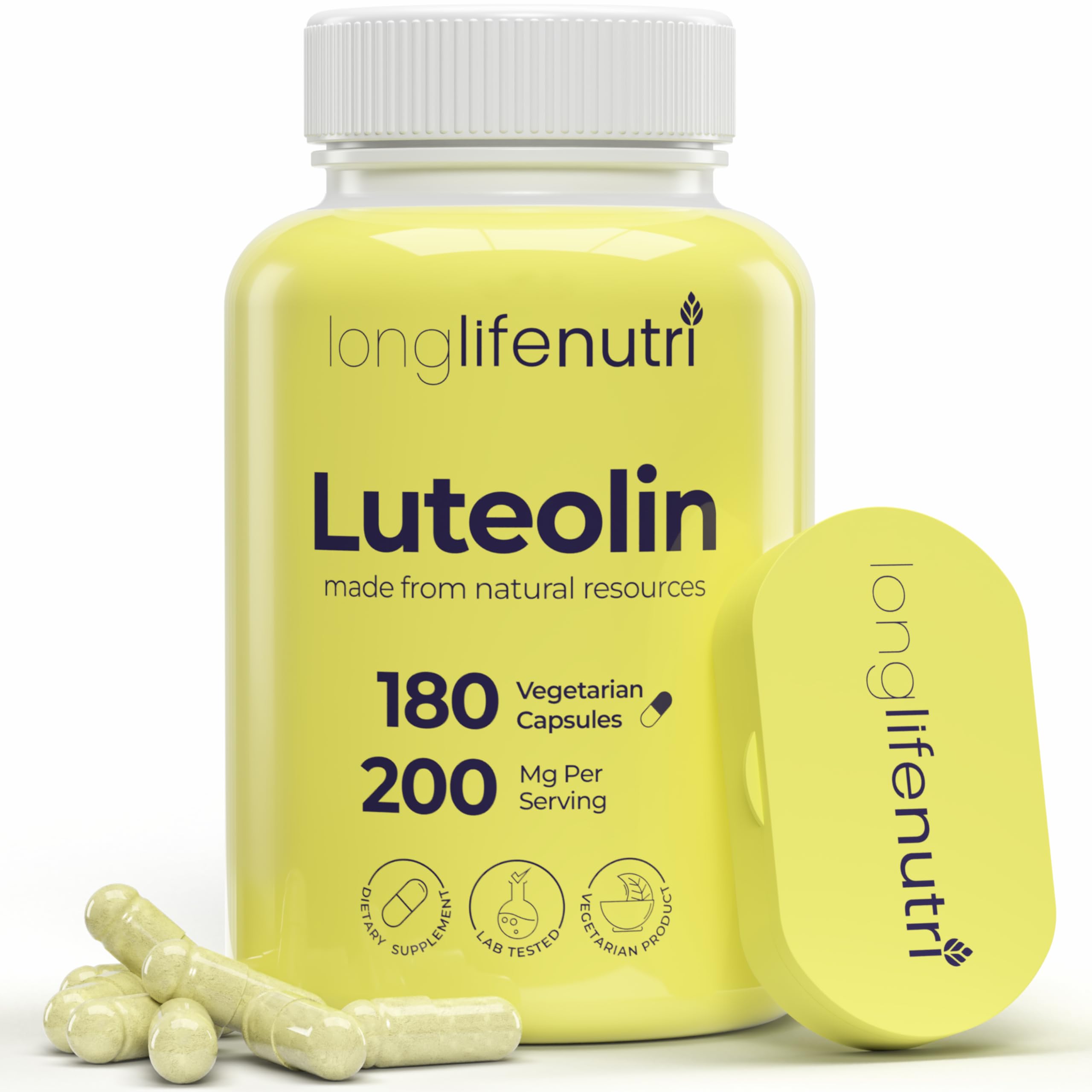 Suplemento Longlife Nutri Luteolin 200 Mg 180 Cápsulas - Venta Internacional.