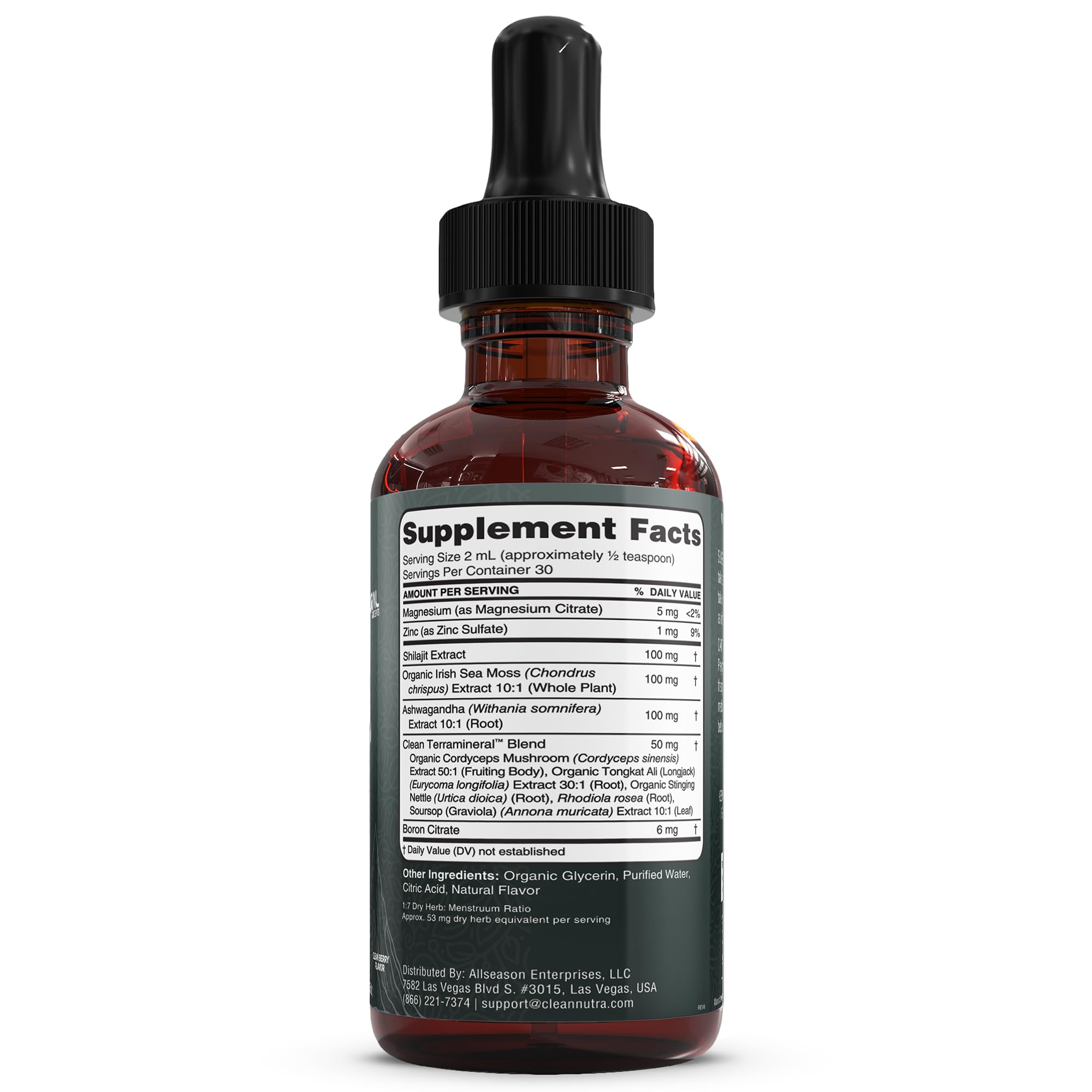 Foto 4 pulgar | Suplemento Clean Nutra Terra Mineral Con Shilajit Y Musgo Marino - Venta Internacional.