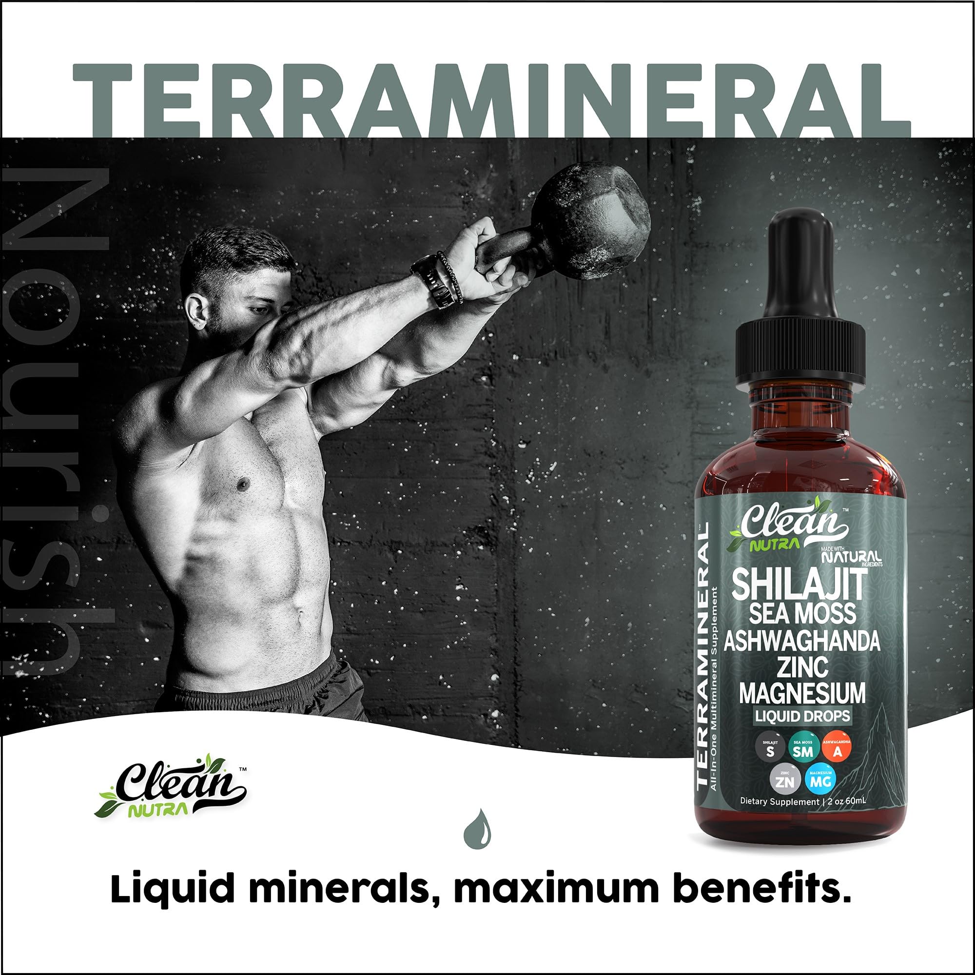 Foto 8 pulgar | Suplemento Clean Nutra Terra Mineral Con Shilajit Y Musgo Marino - Venta Internacional.