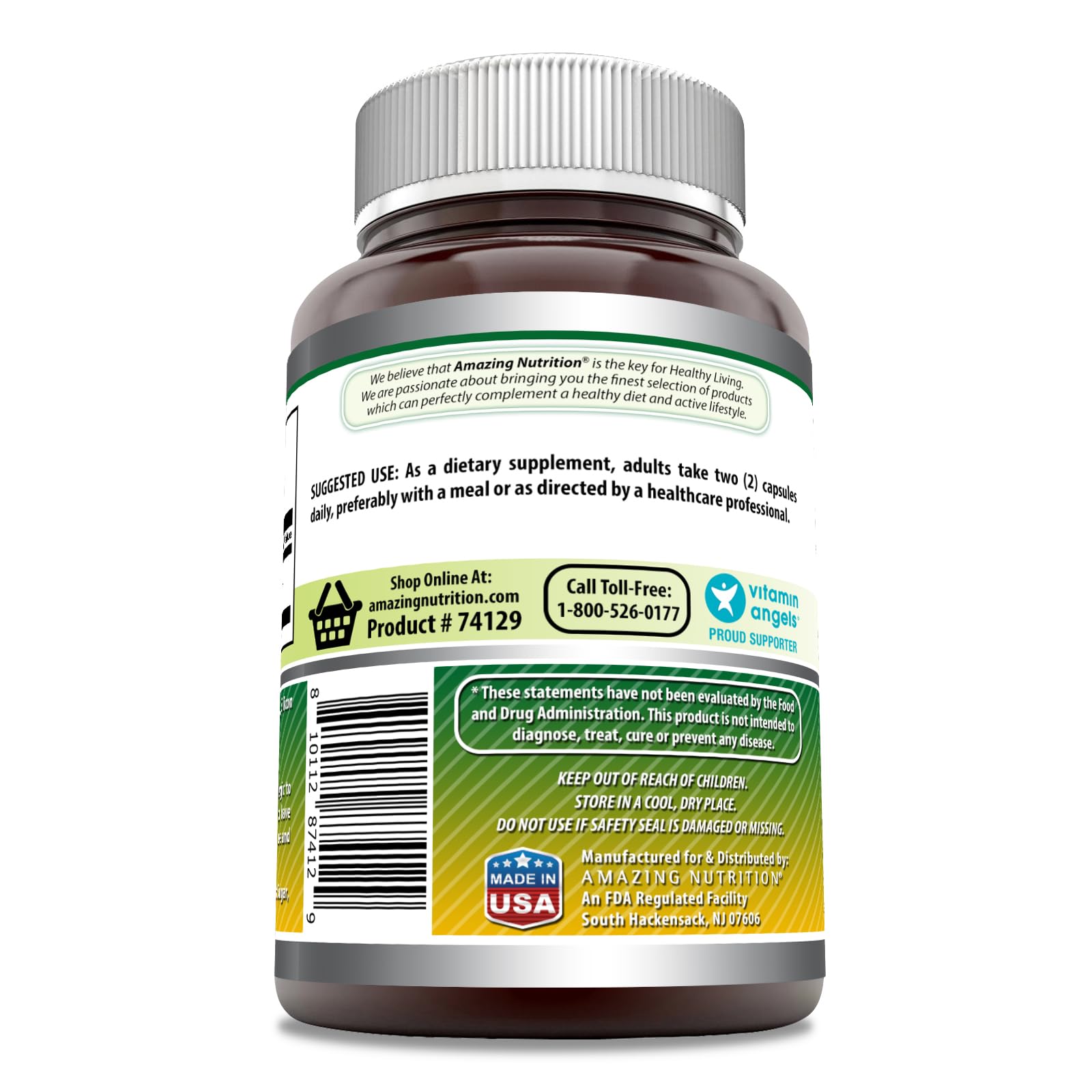Foto 3 pulgar | Supplement Amazing Formulas Sulfato De Glucosamina 1500 Mg 240 Cápsulas - Venta Internacional.