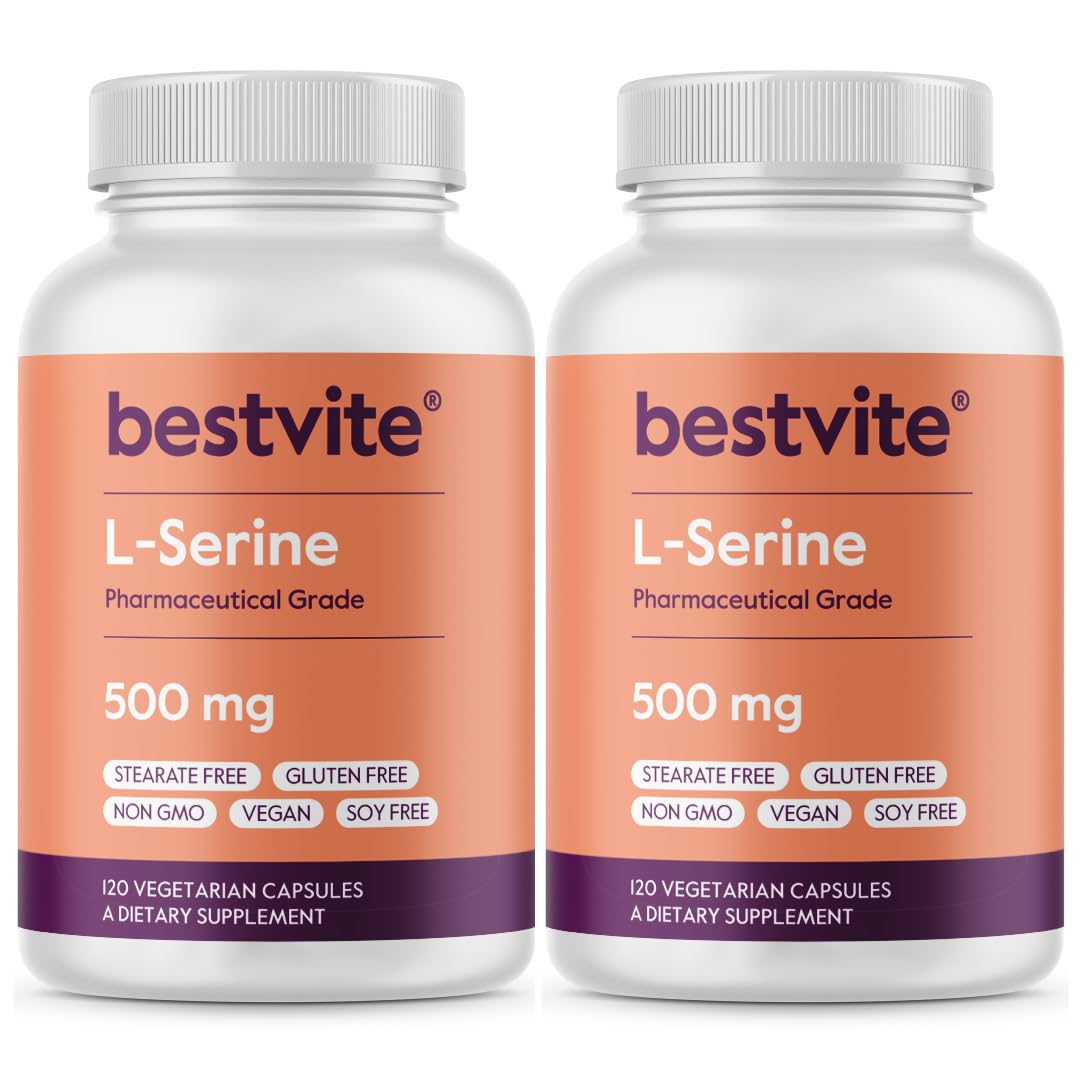Foto 2 pulgar | Suplemento Bestvite L-serina 500 Mg 240 Cápsulas Veganas X2 - Venta Internacional.