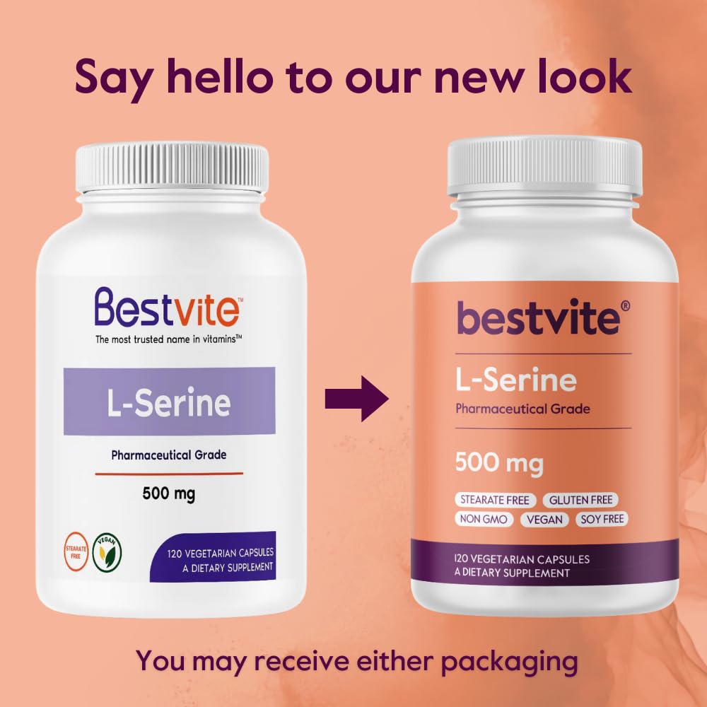 Foto 4 pulgar | Suplemento Bestvite L-serina 500 Mg 240 Cápsulas Veganas X2 - Venta Internacional.