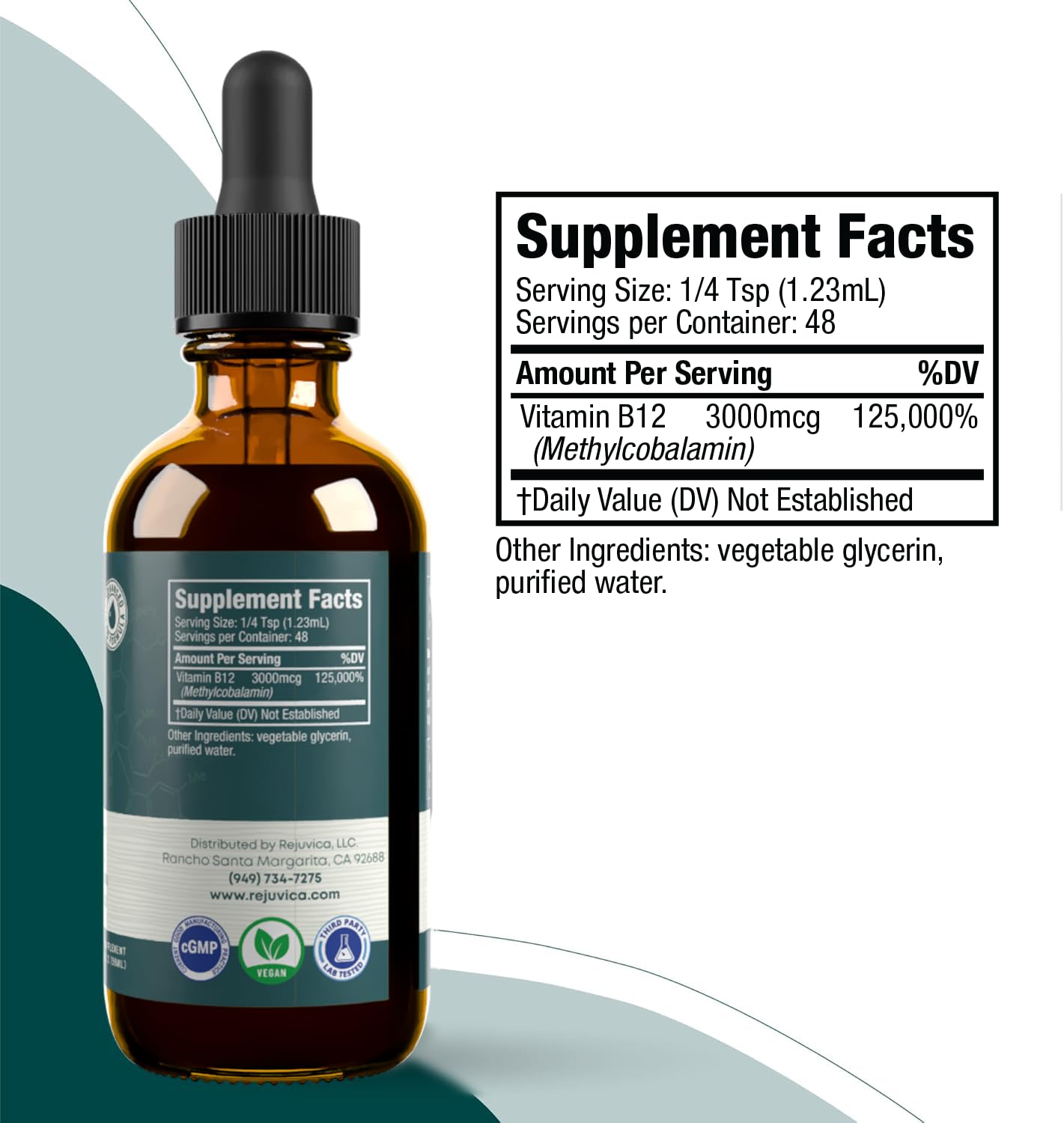 Foto 8 pulgar | Suplemento Rejuvica Health Essential B-12 Liquid B12 3000 Mcg - Venta Internacional.