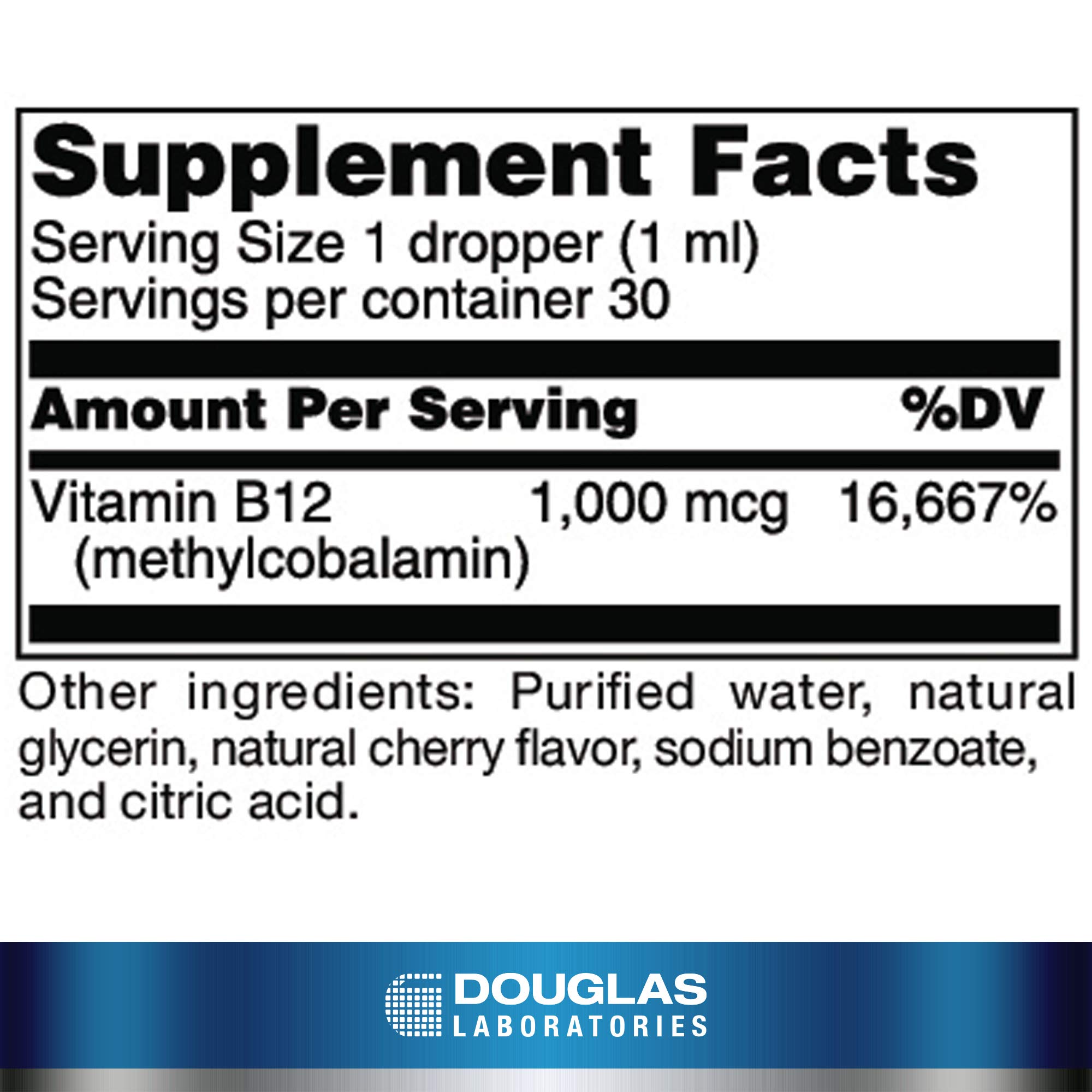 Foto 3 pulgar | Suplemento De Metilcobalamina B12 Líquida De Douglas Laboratories, 30 Ml - Venta Internacional.