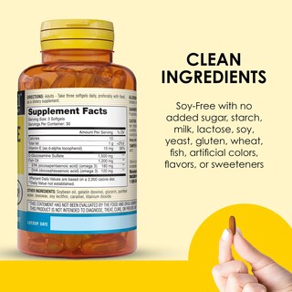 Foto 5 | Suplemento De Glucosamina Y Aceite De Pescado Mason Natural Con Dha Y Omega 3 - Venta Internacional.