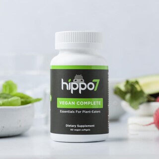 Foto 3 | Suplemento Hippo7 Vegan Complete Multivitamínico 60 Cápsulas Blandas - Venta Internacional.