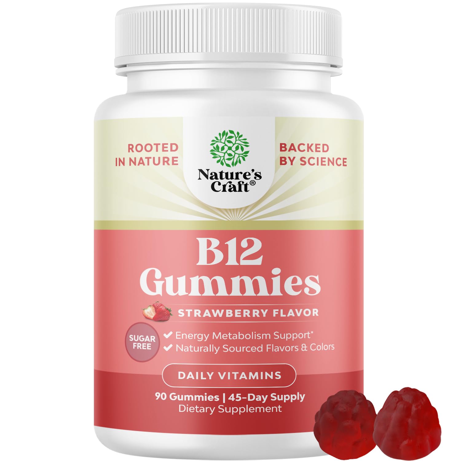Foto 1 | Gomitas De Vitamina B12 Natures Craft, 1000 Mcg Para Adultos, 90 Unidades - Venta Internacional.