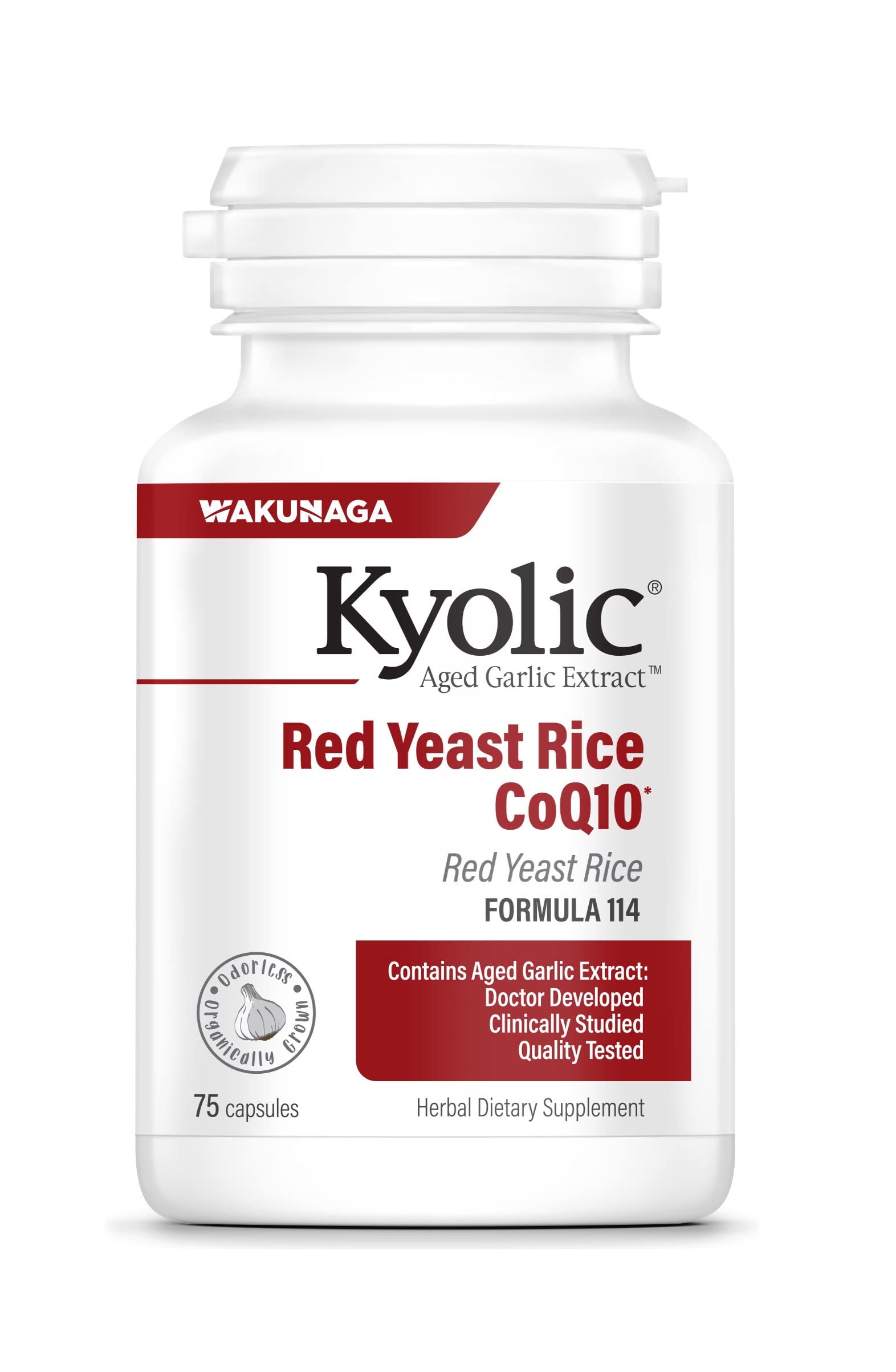 Suplemento De Extracto De Ajo Envejecido Kyolic, Fórmula 114, 75 Cápsulas - Venta Internacional.