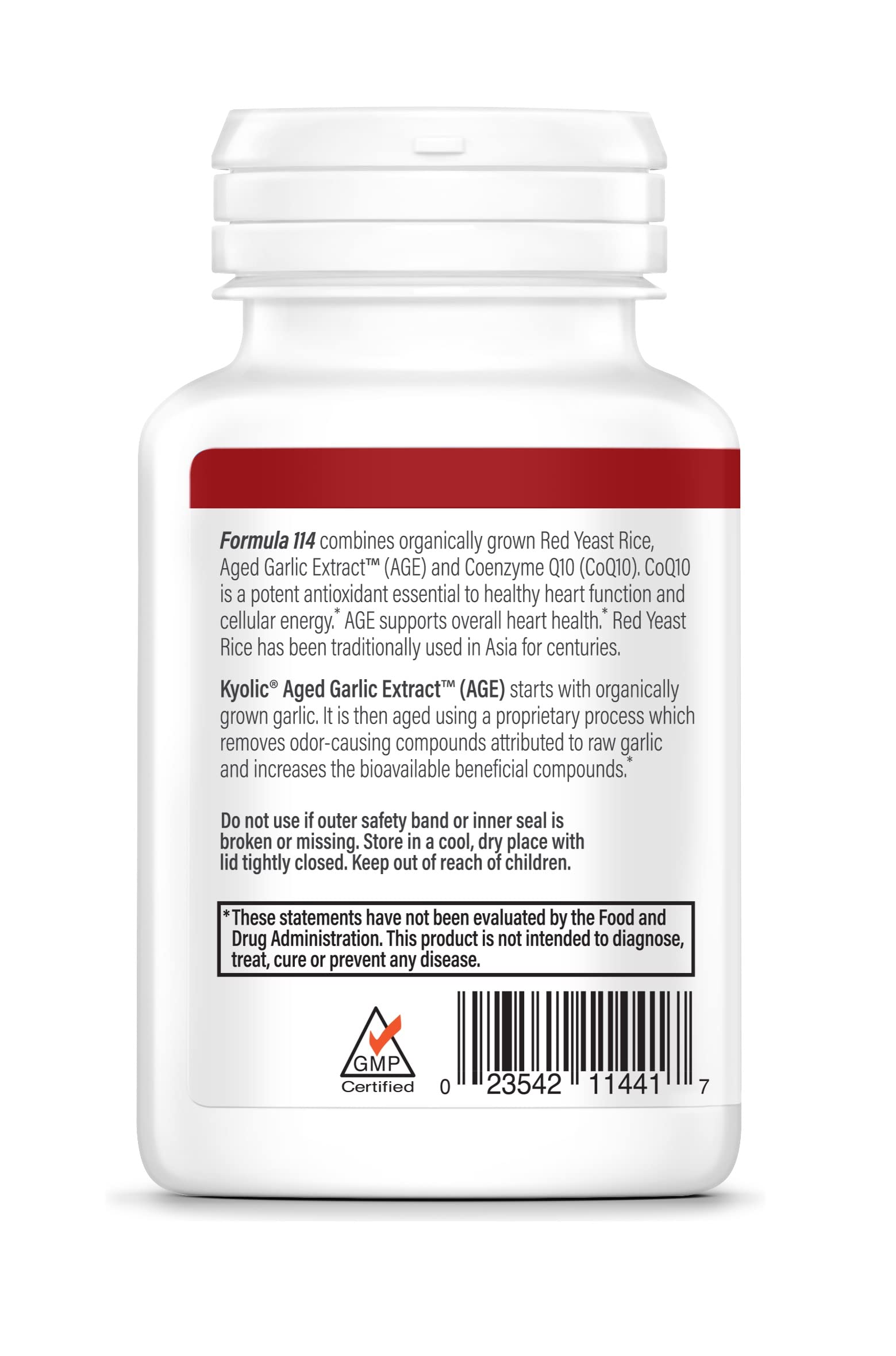 Foto 3 pulgar | Suplemento De Extracto De Ajo Envejecido Kyolic, Fórmula 114, 75 Cápsulas - Venta Internacional.