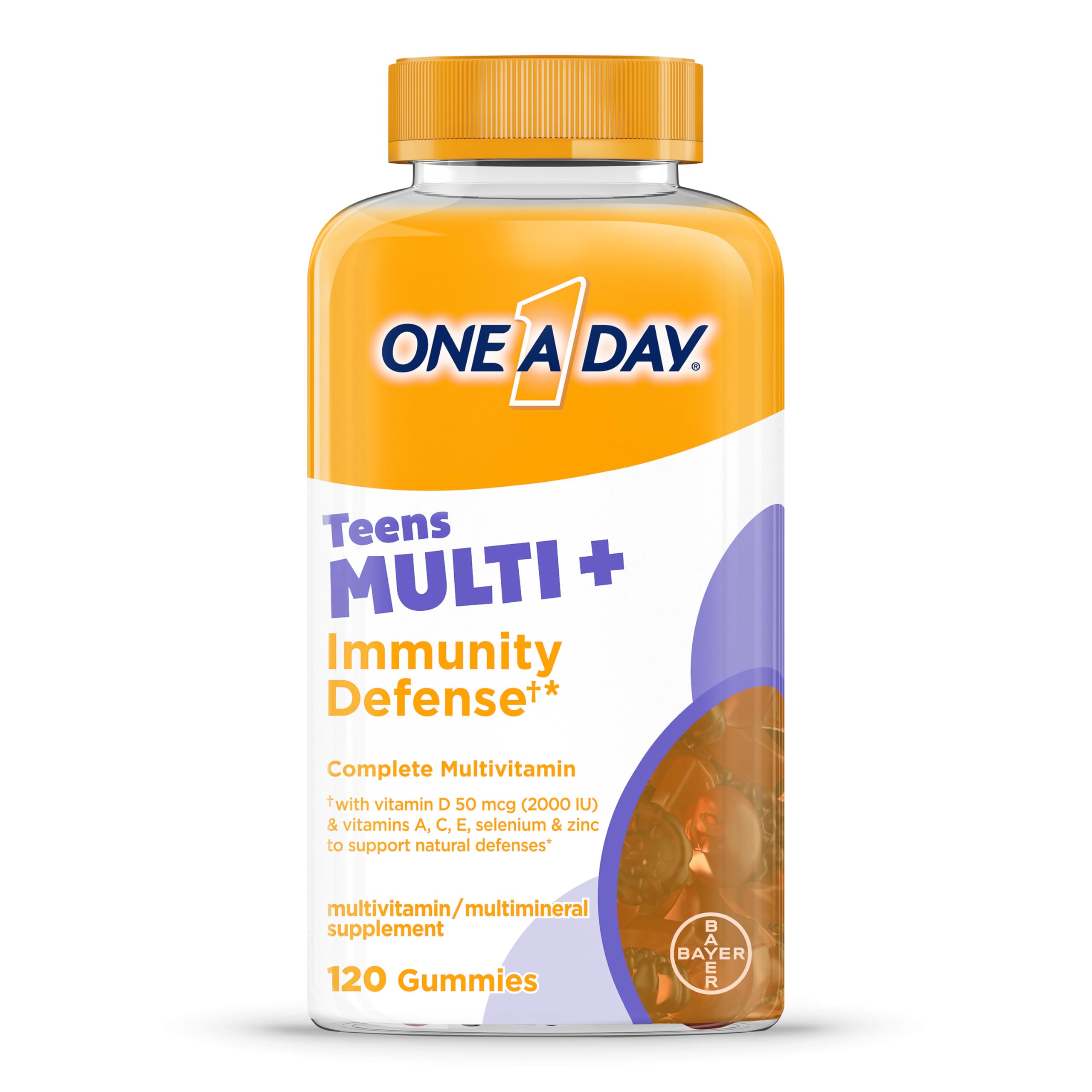 Foto 2 pulgar | Vitamins One A Day Teen Multi+ Immunity Defense 120 Gomitas - Venta Internacional.