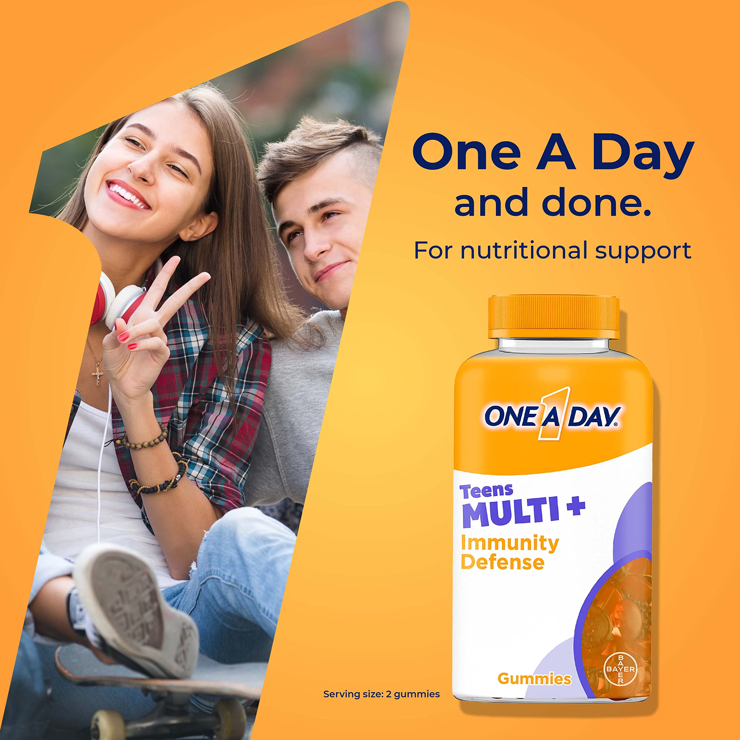 Foto 6 pulgar | Vitamins One A Day Teen Multi+ Immunity Defense 120 Gomitas - Venta Internacional.