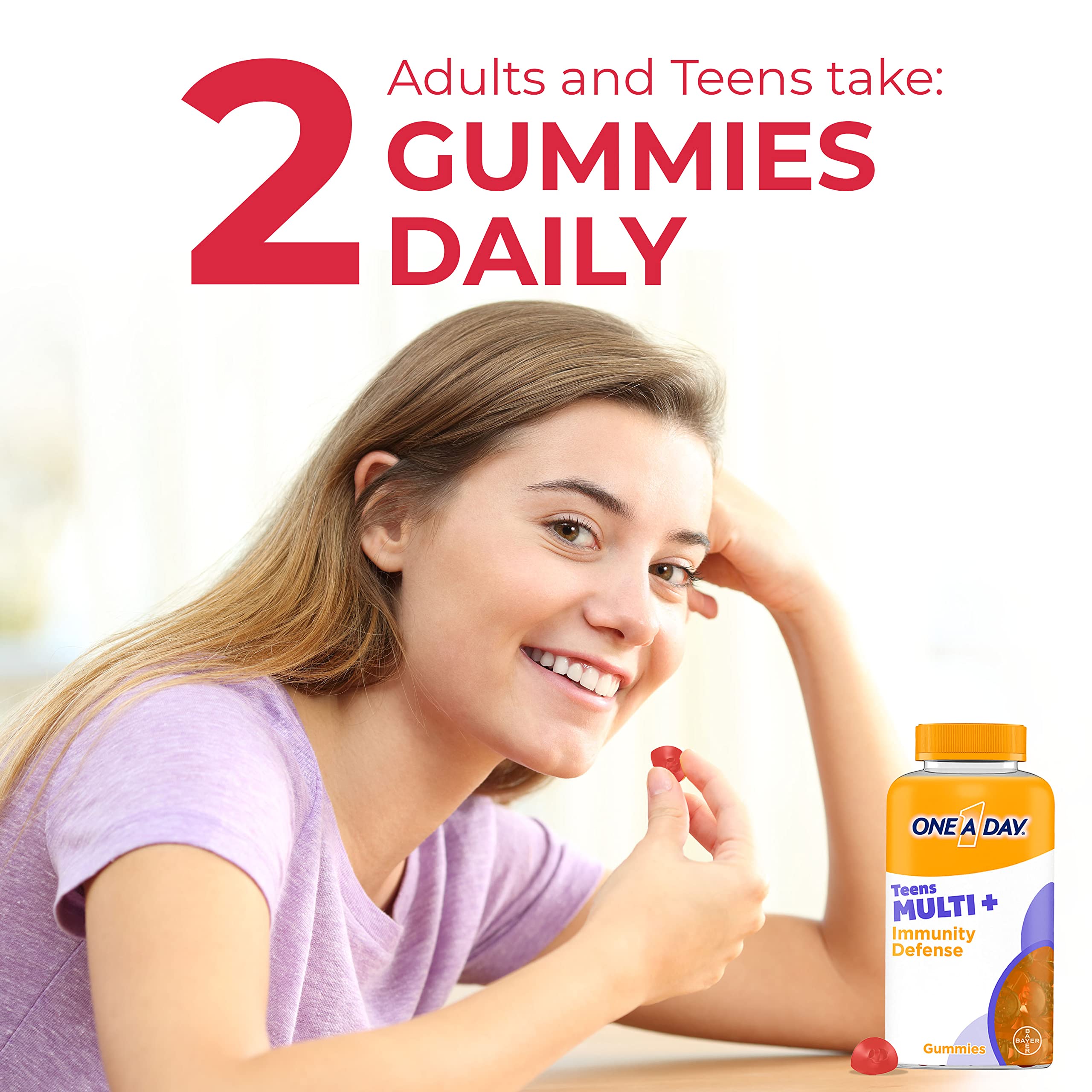 Foto 8 pulgar | Vitamins One A Day Teen Multi+ Immunity Defense 120 Gomitas - Venta Internacional.
