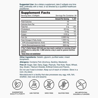 Foto 3 | Complemente El Aceite De Pescado Omega-3 De Triple Concentración De Nature's Lab - Venta Internacional.
