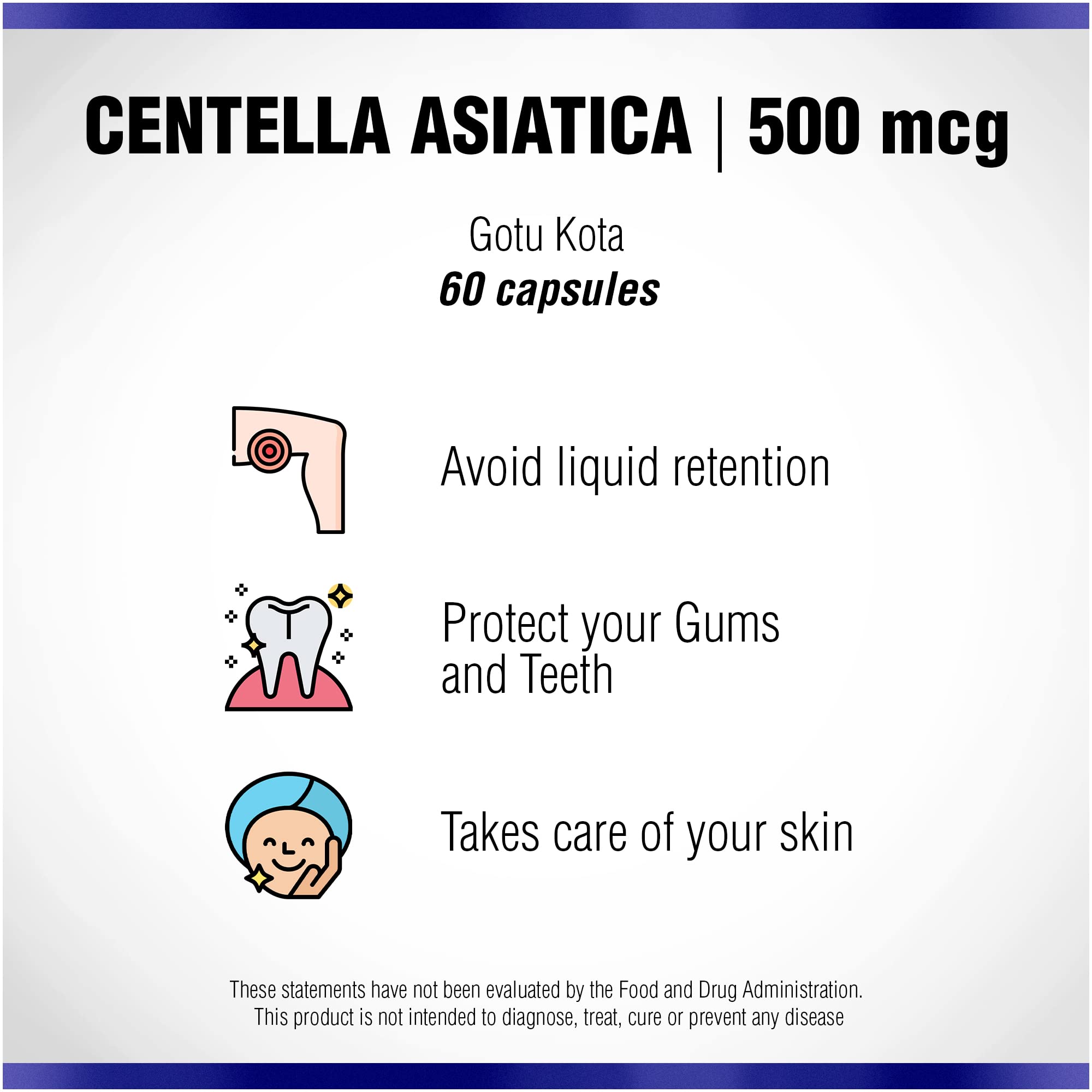 Foto 5 pulgar | Suplemento Natural Systems Centella Asiática 500 Mg 60 Cápsulas - Venta Internacional.
