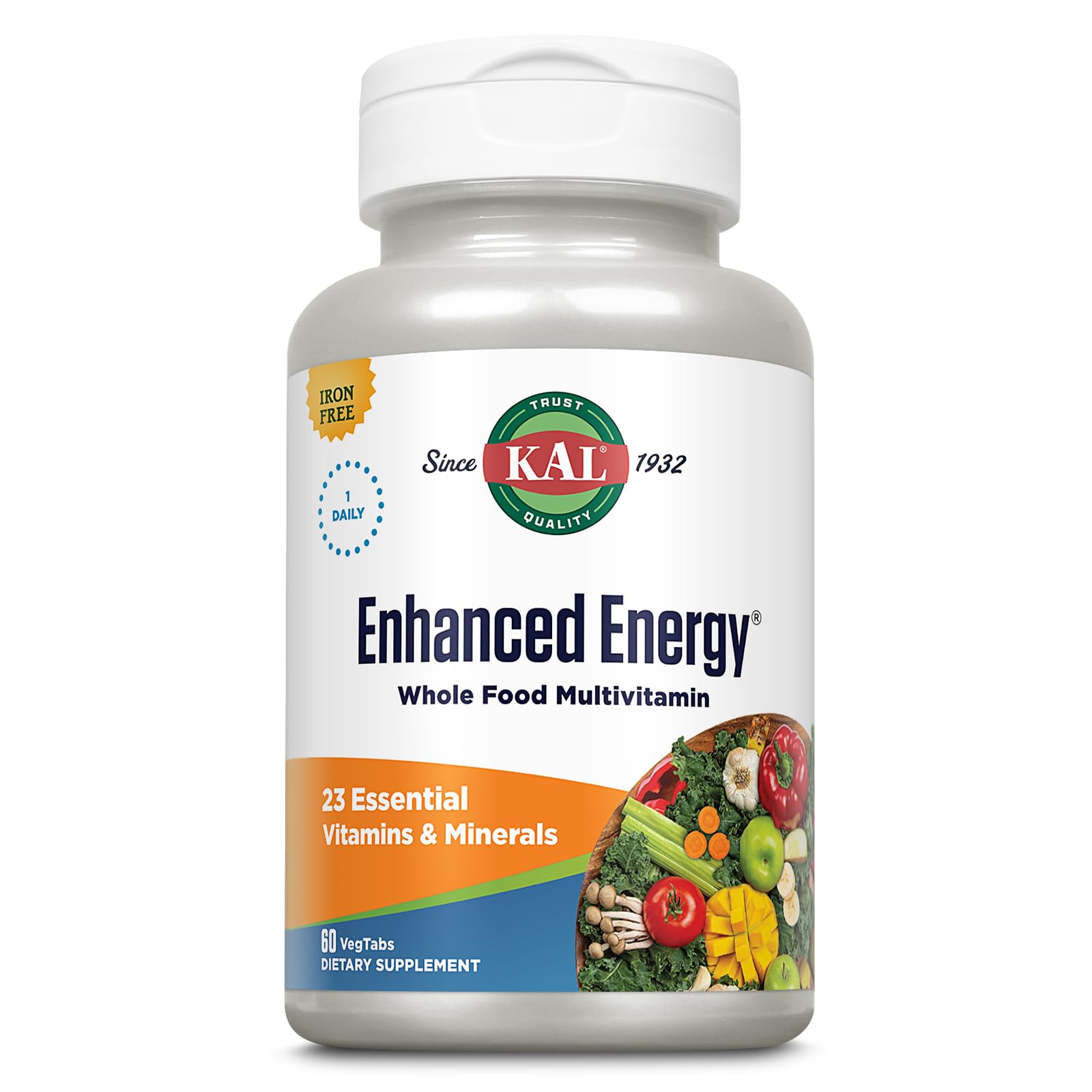 Foto 1 | Suplementos Multivitamínicos Kal Enhanced Energy Una Vez Al Día, 60 Tabletas - Venta Internacional.