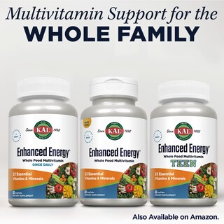 Foto 6 | Suplementos Multivitamínicos Kal Enhanced Energy Una Vez Al Día, 60 Tabletas - Venta Internacional.