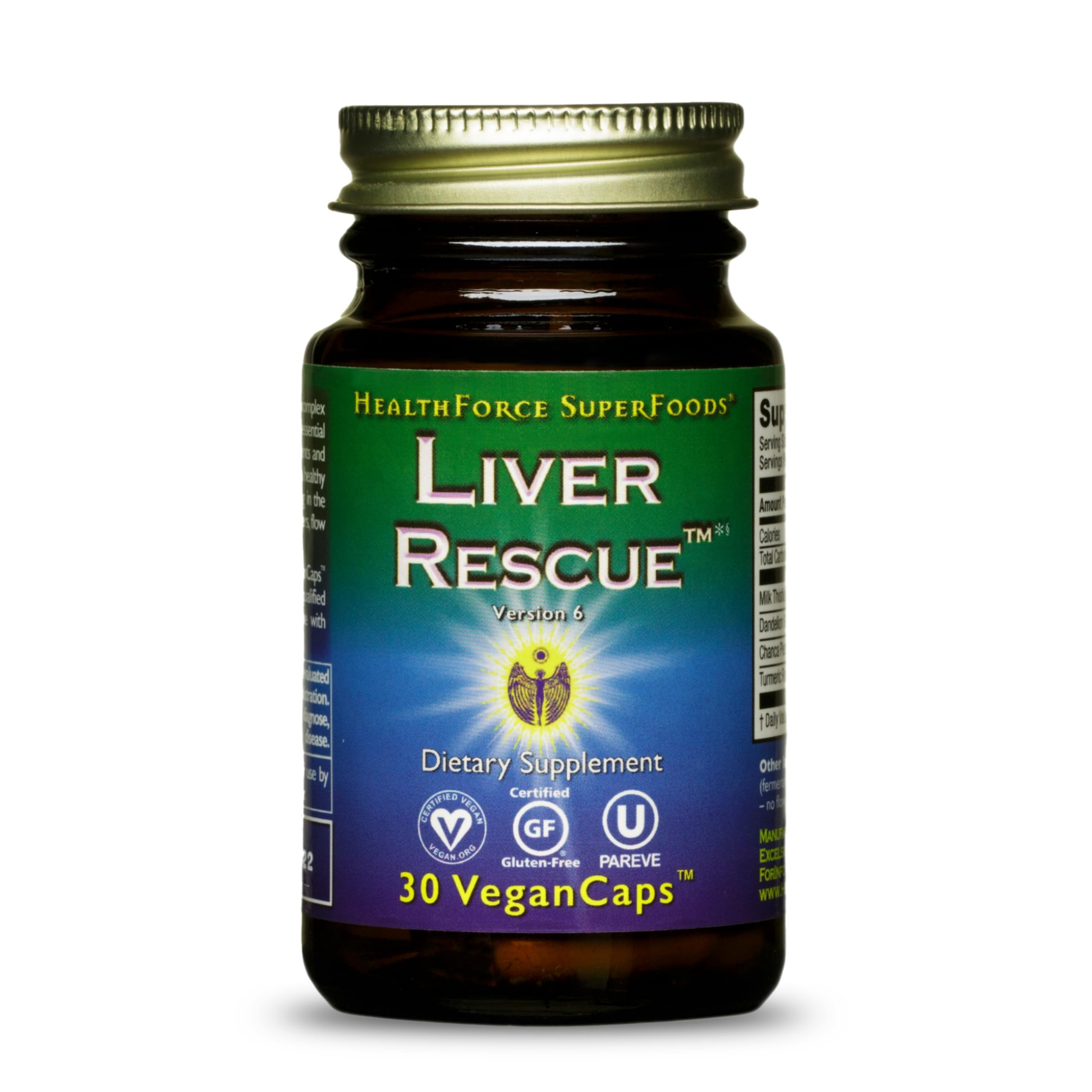 Foto 2 pulgar | Suplemento Healthforce Superfoods Liver Rescue 30 Cápsulas - Venta Internacional.