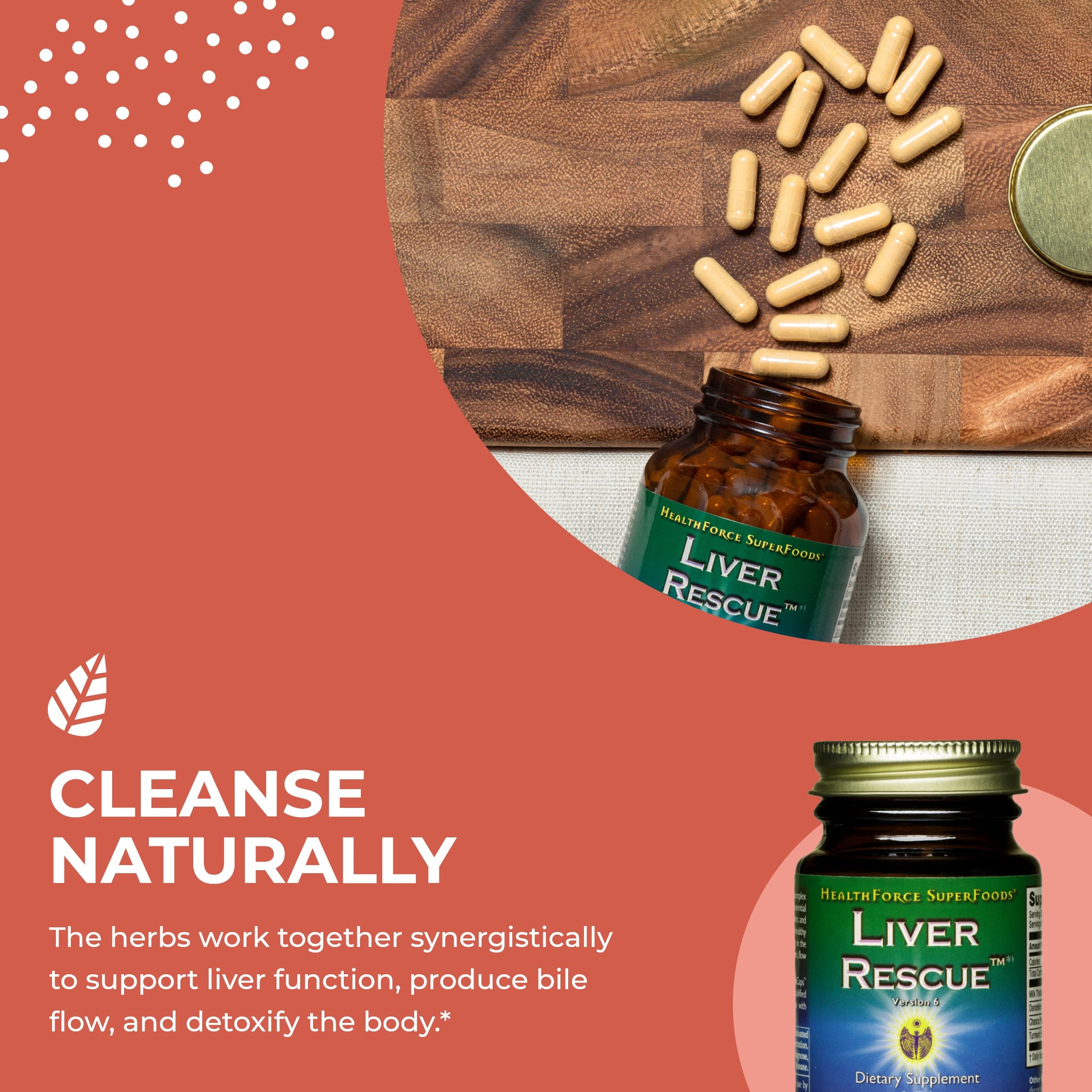 Foto 5 pulgar | Suplemento Healthforce Superfoods Liver Rescue 30 Cápsulas - Venta Internacional.