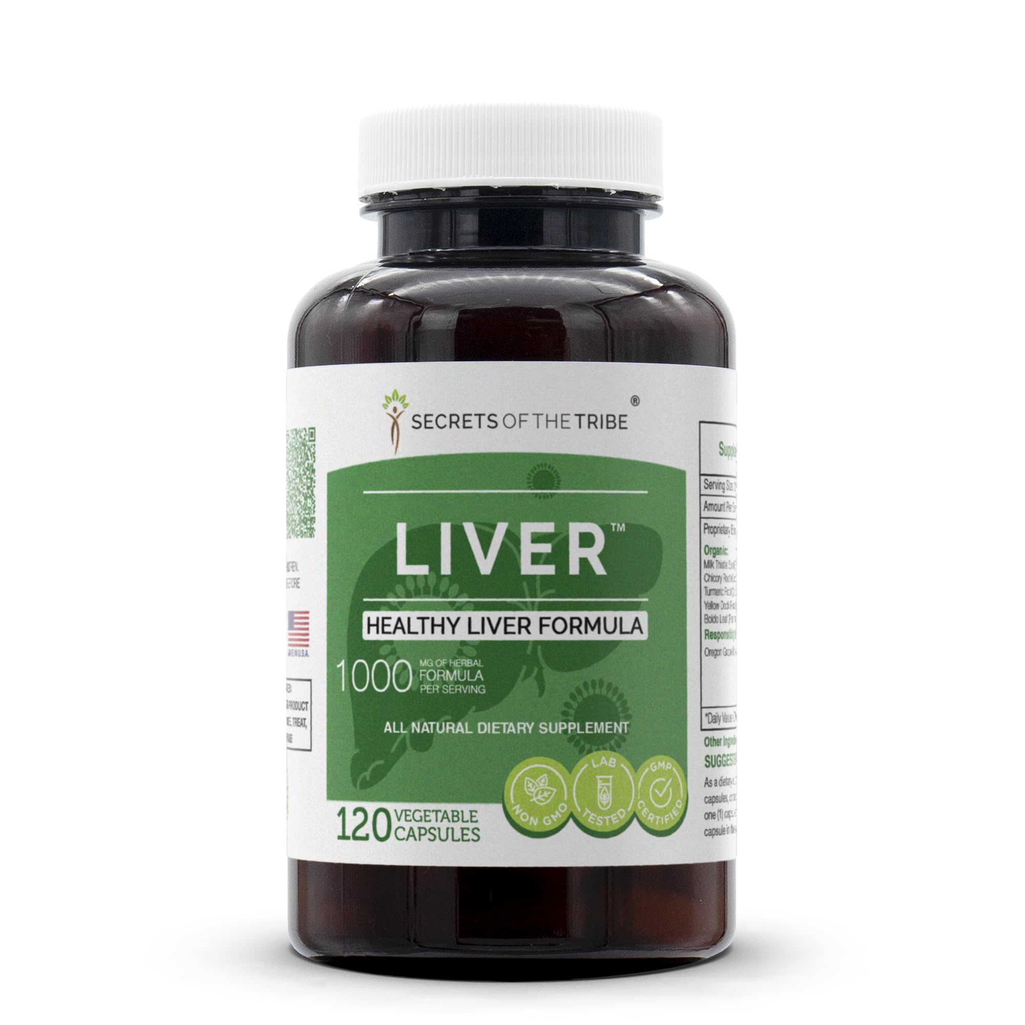 Foto 2 pulgar | Suplemento Secrets Of The Tribe Liver Healthy Liver 120 Cápsulas - Venta Internacional.