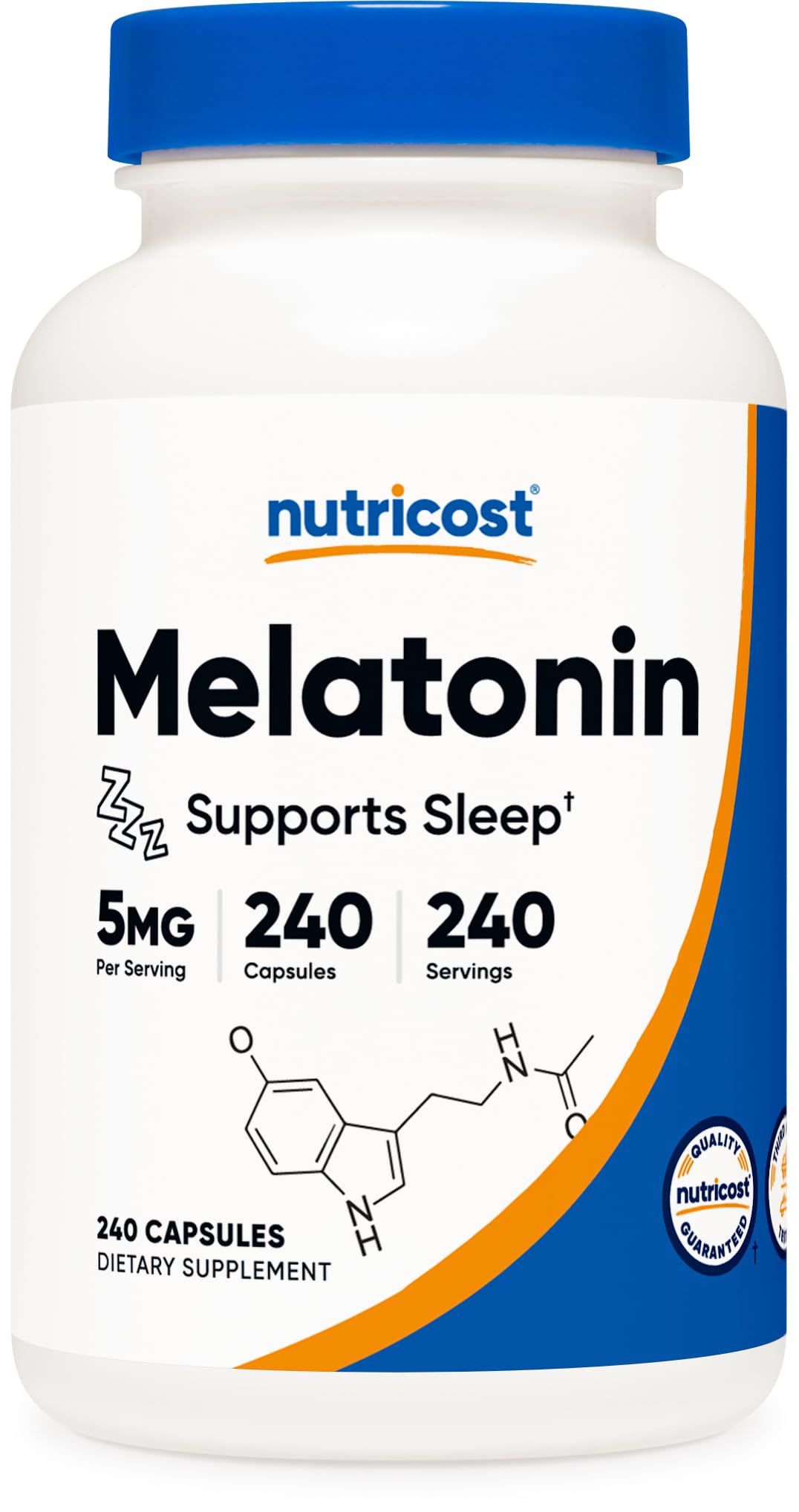 Foto 2 pulgar | Suplemento Nutricost Melatonin 5 Mg 240 Cápsulas Sin Ogm - Venta Internacional.