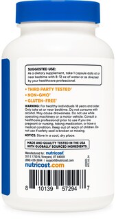 Foto 3 | Suplemento Nutricost Melatonin 5 Mg 240 Cápsulas Sin Ogm - Venta Internacional.