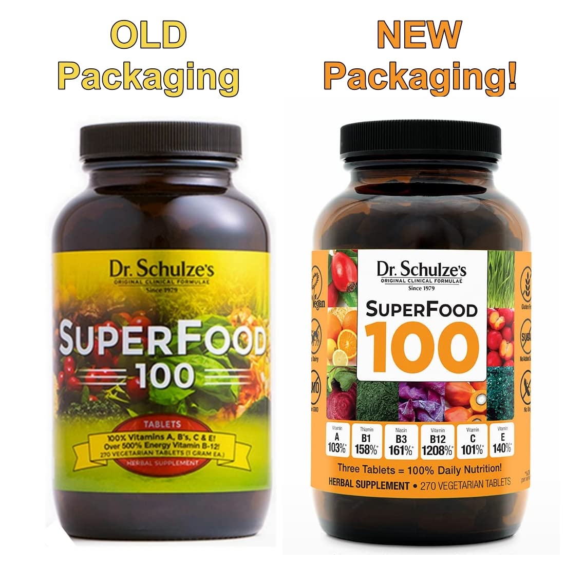 Foto 3 pulgar | Suplemento Dr. Schulze 100 Vitaminas y Minerales 270 Tabletas - Venta Internacional