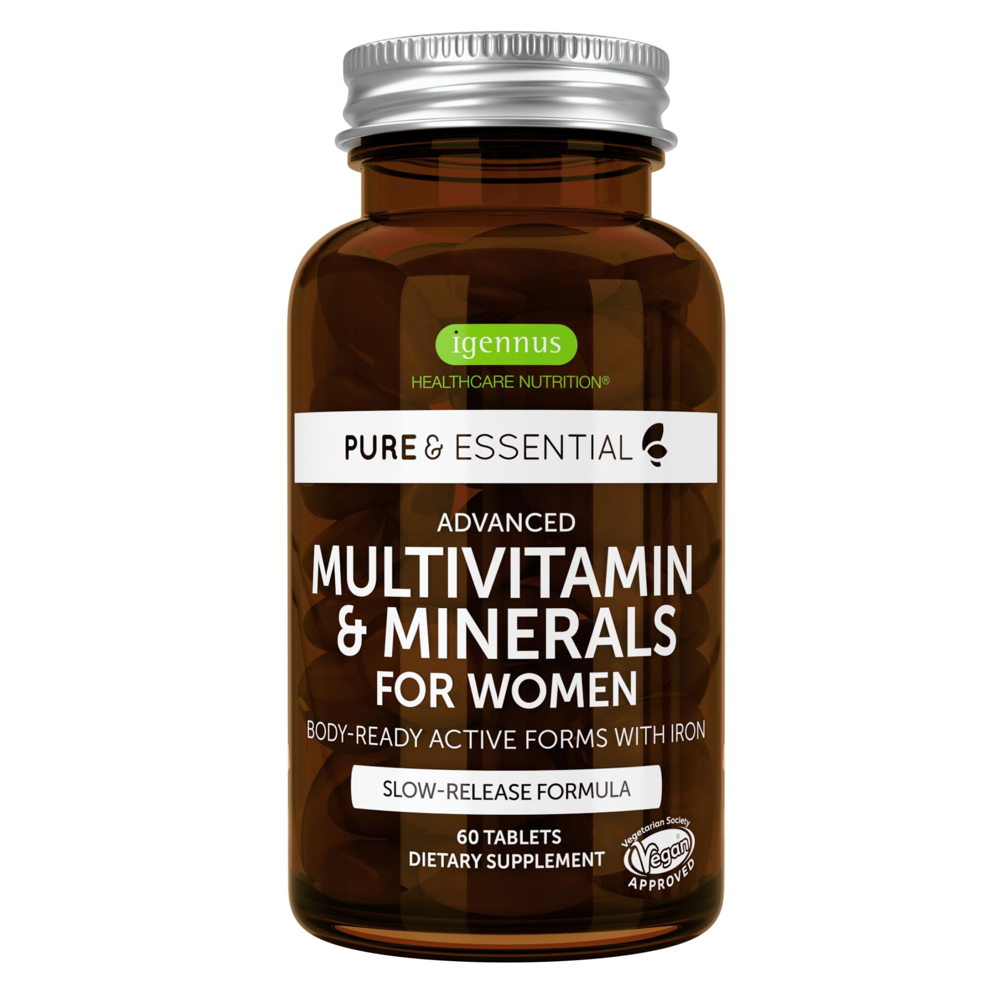 Foto 1 | Multivitamínico Metilado para Mujeres Supplement Igennus 60 Comprimidos - Venta Internacional