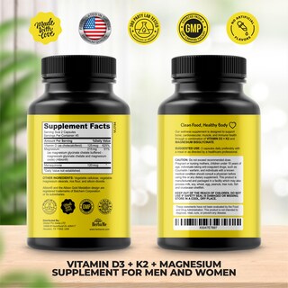 Foto 2 | Suplemento Herbame De Vitamina D3 5000 Ui + K2 de 90 Cápsulas-Venta Internacional