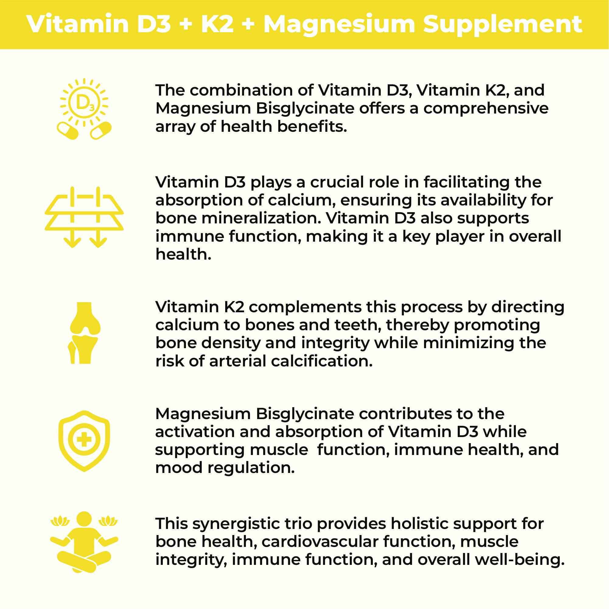 Foto 5 | Suplemento Herbame De Vitamina D3 5000 Ui + K2 de 90 Cápsulas-Venta Internacional