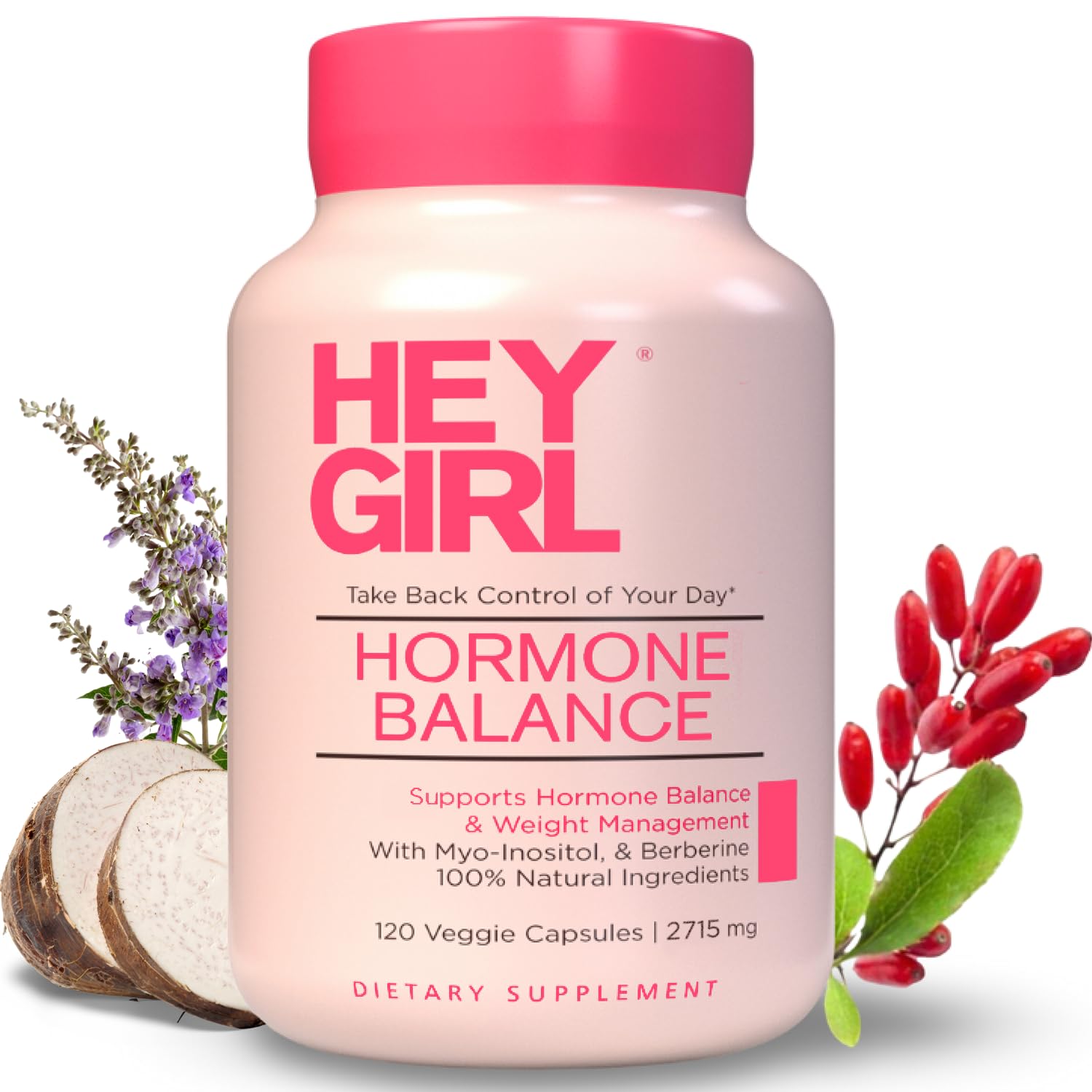 Foto 1 | Suplemento Hey Girl Hormone Balance para Mujer 120 Cápsulas - Venta Internacional