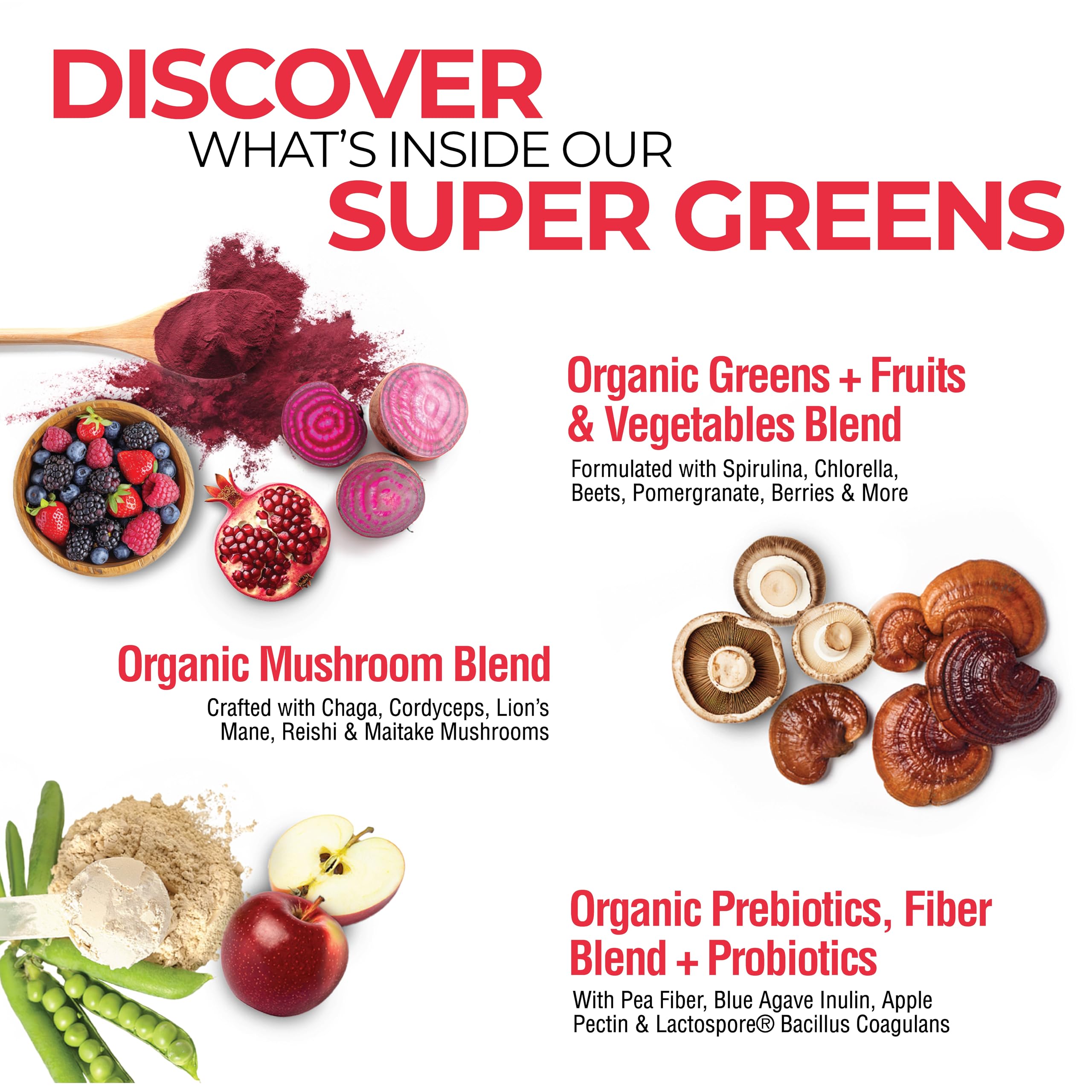 Foto 4 | Suplemento Country Farms Super Greens Power 40 Porciones - Venta Internacional