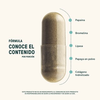 Foto 4 | Enzym Blend Life 360+ 120 Cápsulas Bromelina Papaína Lipasa