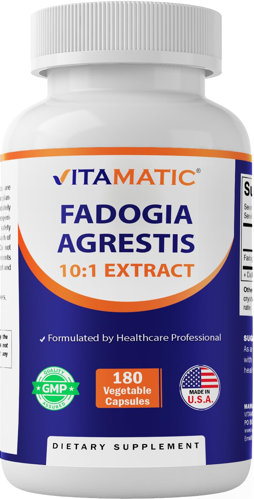 Foto 2 pulgar | Suplemento Vitamínico Extracto de Fadogia Agrestis 600 Mg 180 Cápsulas - Venta Internacional