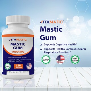 Foto 2 | Suplemento Vitamatic Mastic Gum 1000 Mg 120 Cápsulas - Venta Internacional