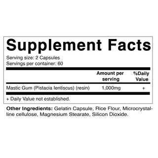 Foto 3 | Suplemento Vitamatic Mastic Gum 1000 Mg 120 Cápsulas - Venta Internacional