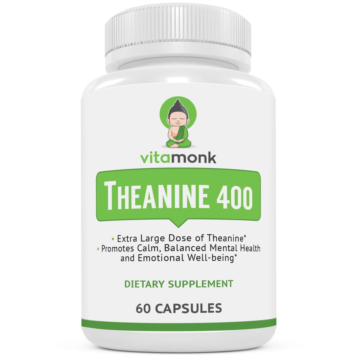 Foto 1 | Suplemento Vitamonk L-Teanina 400 mg 60 Cápsulas - Venta Internacional