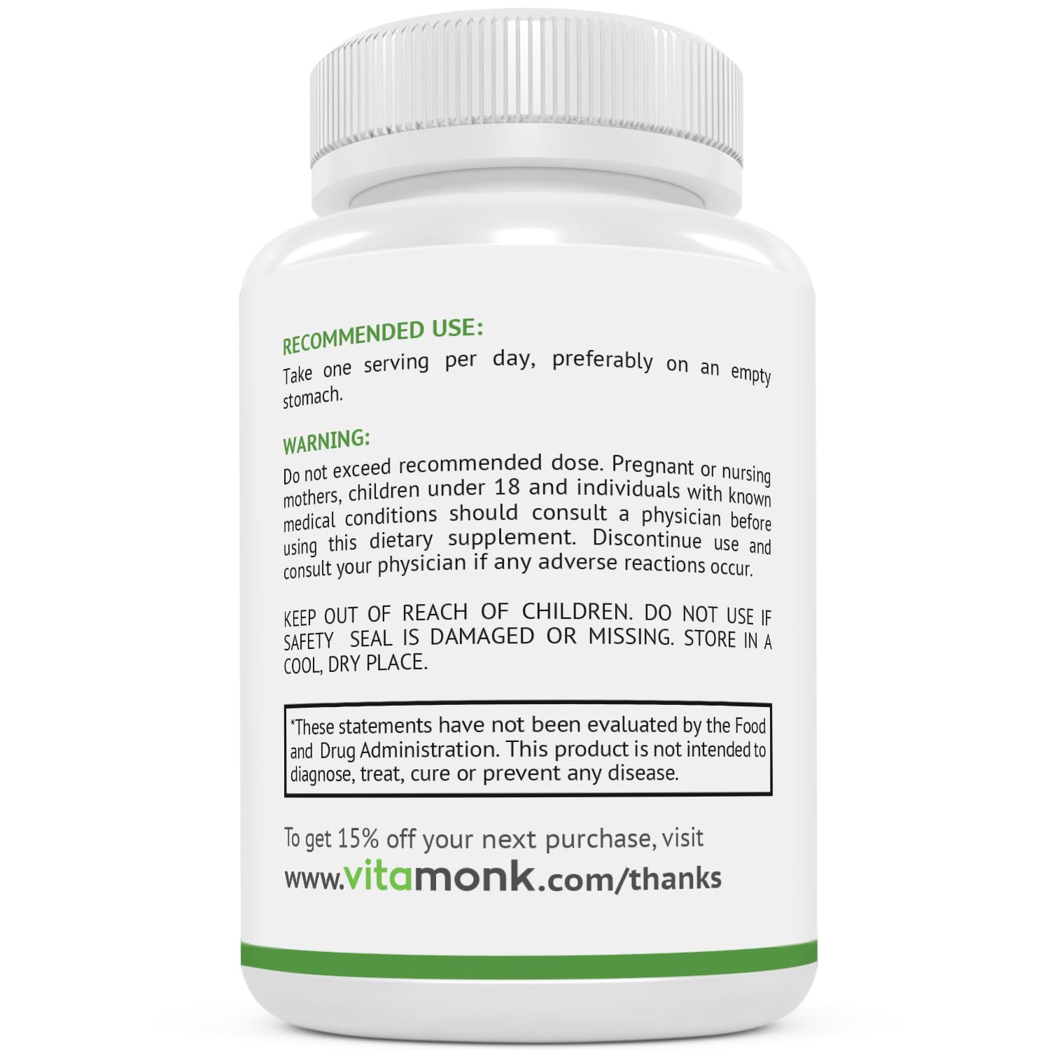 Foto 7 | Suplemento Vitamonk L-Teanina 400 mg 60 Cápsulas - Venta Internacional