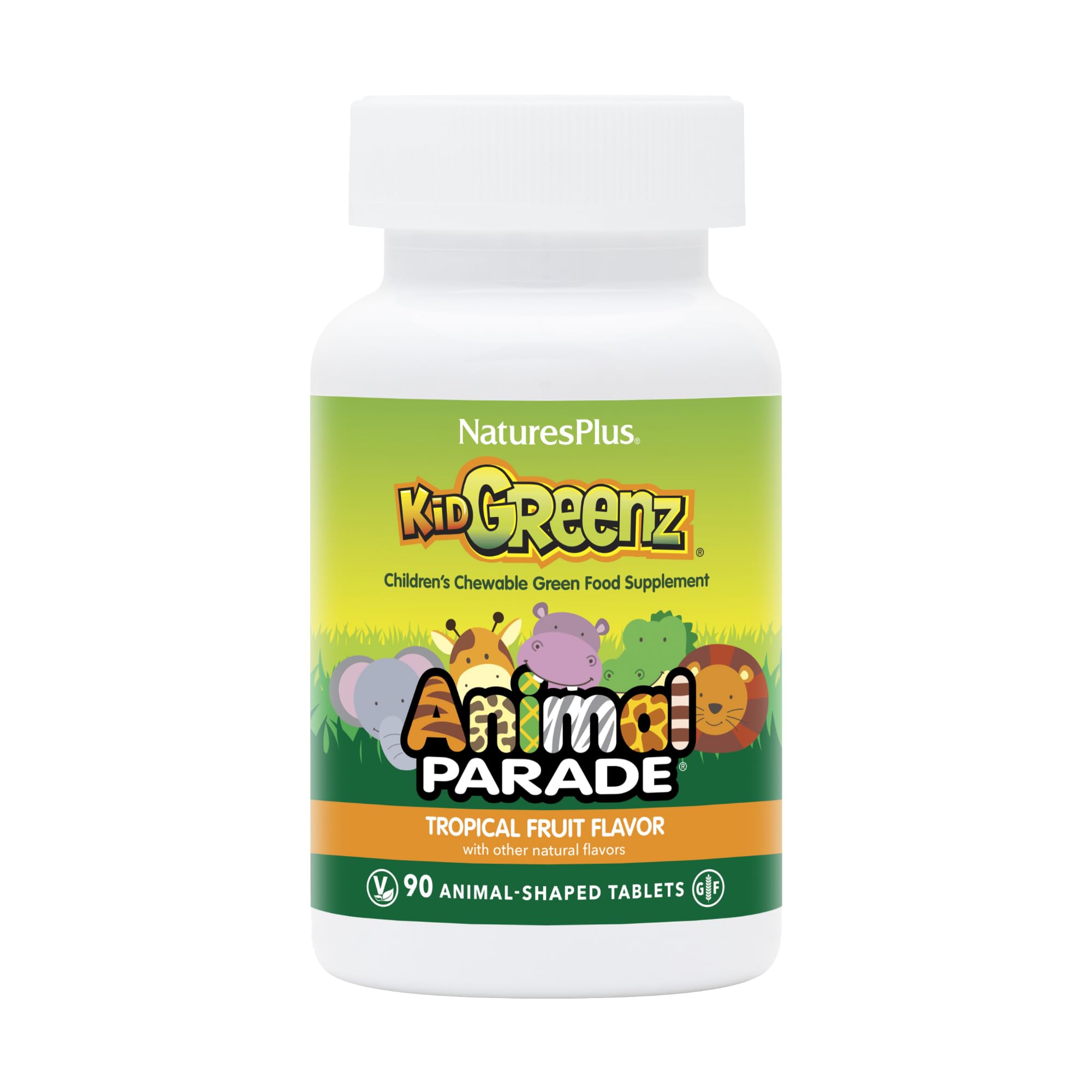 Foto 1 | Suplemento Natures Plus Animal Parade Kidgreenz 90 Comprimidos - Venta Internacional