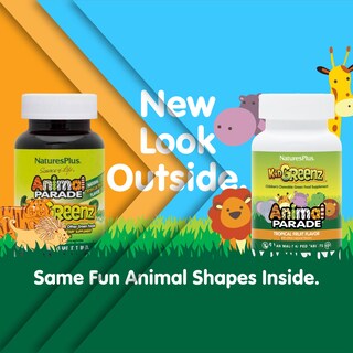 Foto 2 | Suplemento Natures Plus Animal Parade Kidgreenz 90 Comprimidos - Venta Internacional