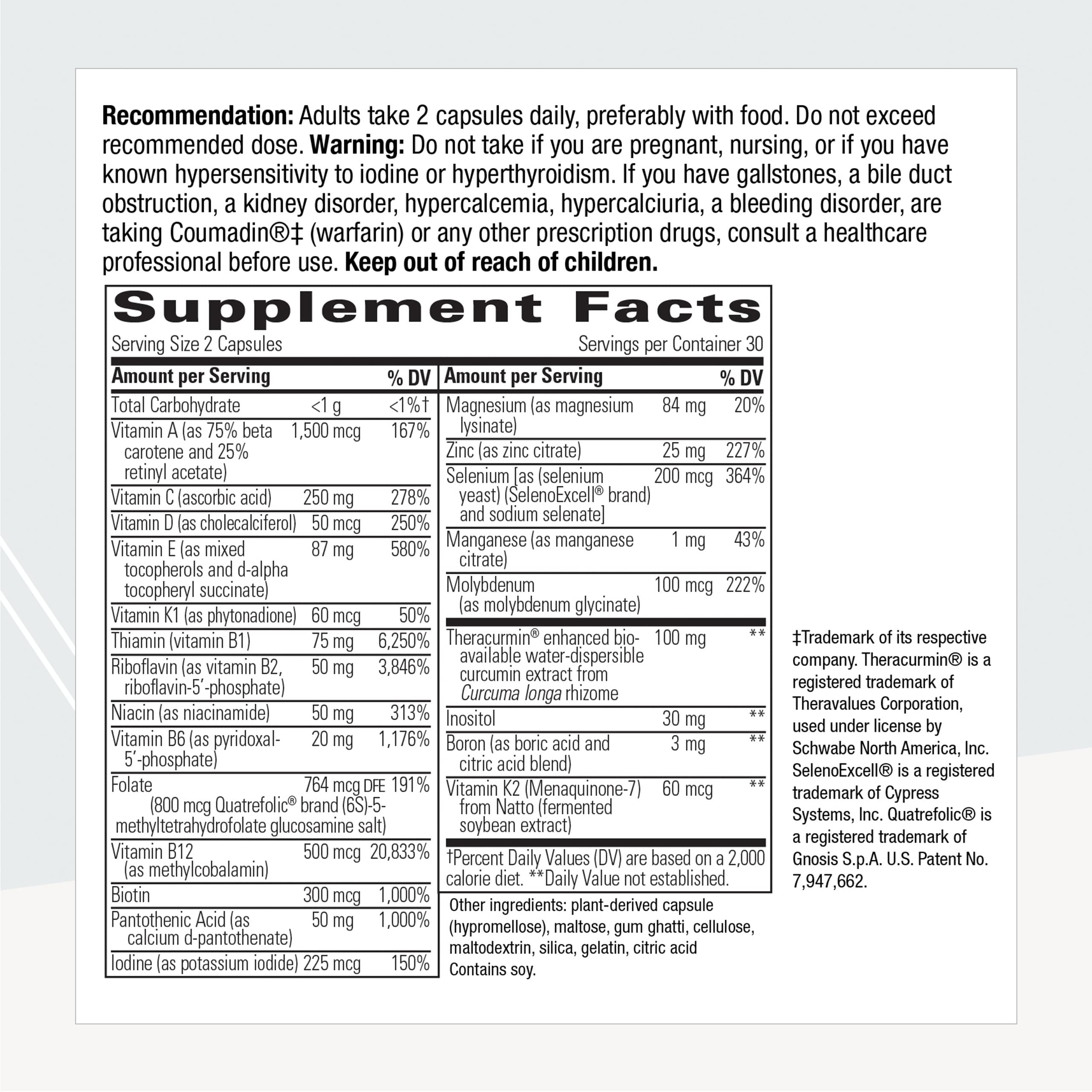 Foto 4 pulgar | Suplemento Integrative Therapeutics Clinical Nutrients Hp 60 Cápsulas - Venta Internacional