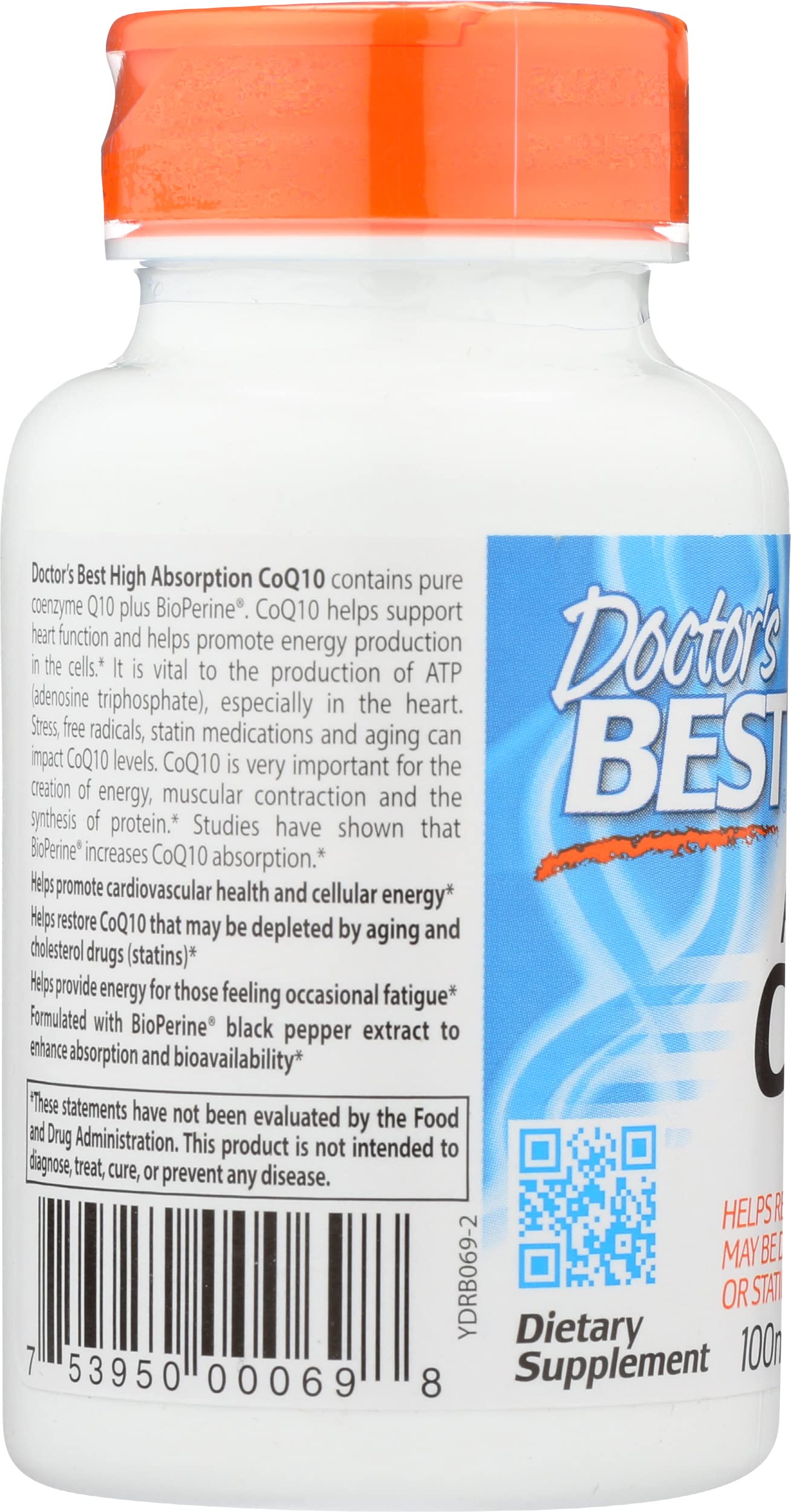 Foto 2 | 60 Cápsulas de Coq10 de Alta Absorción Supplement Doctors Best - Venta Internacional