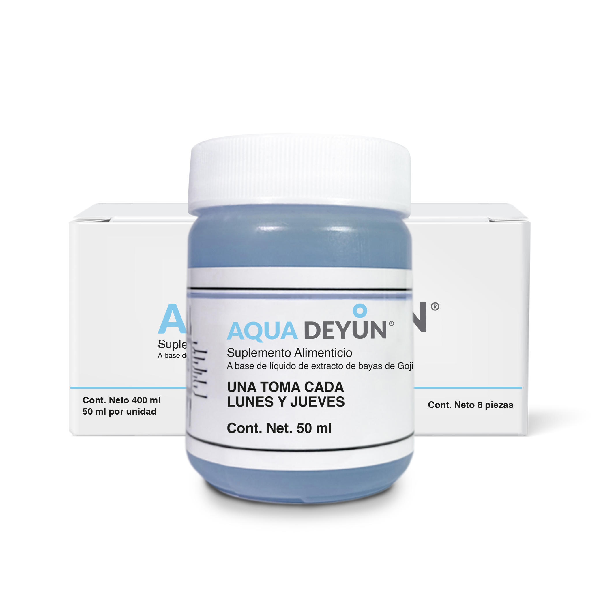Foto 3 pulgar | Aqua Deyun Ingredientes Naturales 8 Dosis 50 Ml