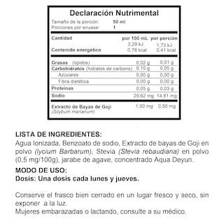 Foto 4 | Aqua Deyun Ingredientes Naturales 8 Dosis 50 Ml