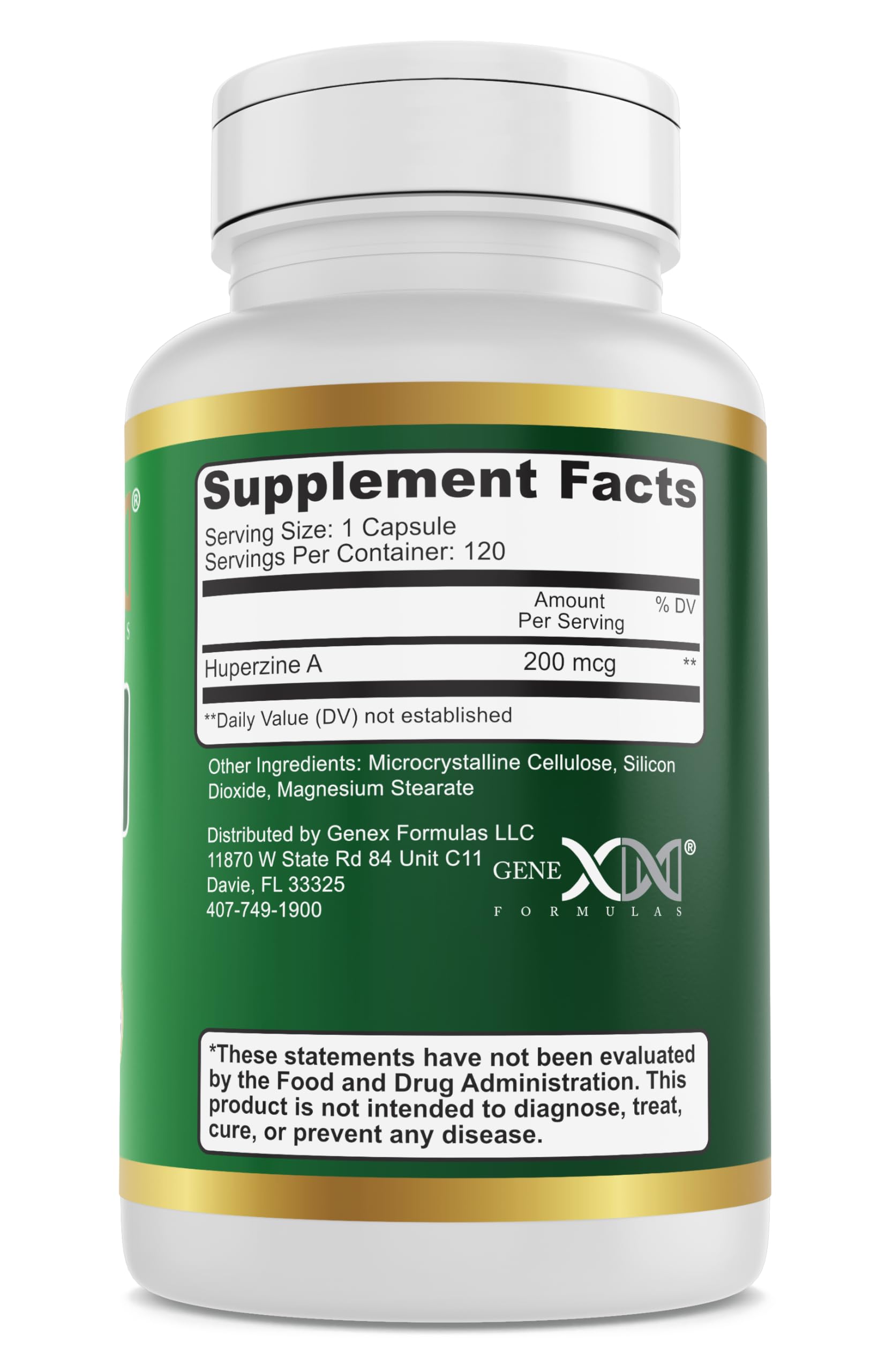 Foto 4 pulgar | Suplemento Genex Formulas Huperzina 200 Mcg 120 Cápsulas - Venta Internacional