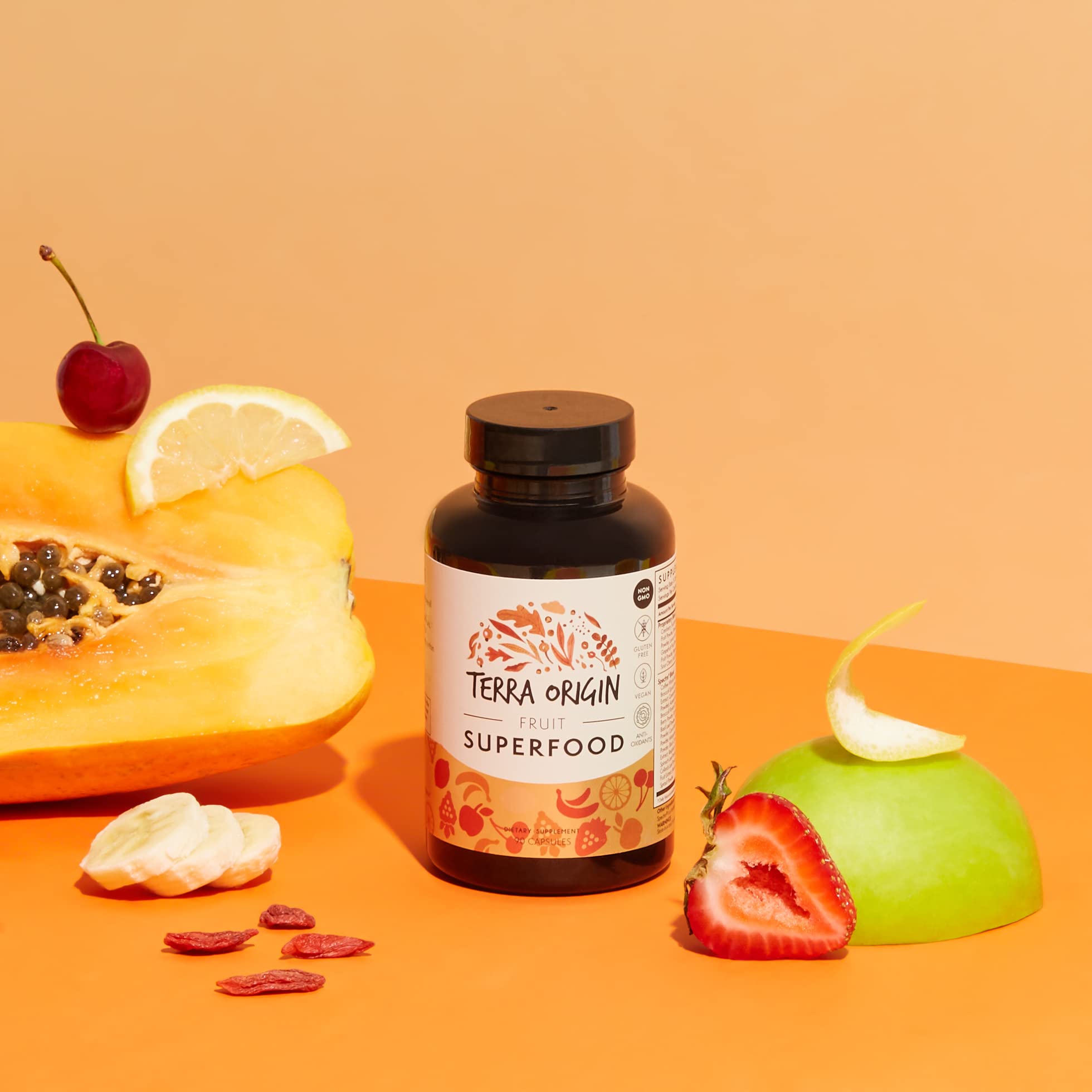 Foto 3 | Suplementos Terra Origin Fruit Superfood 90 Cápsulas - Venta Internacional