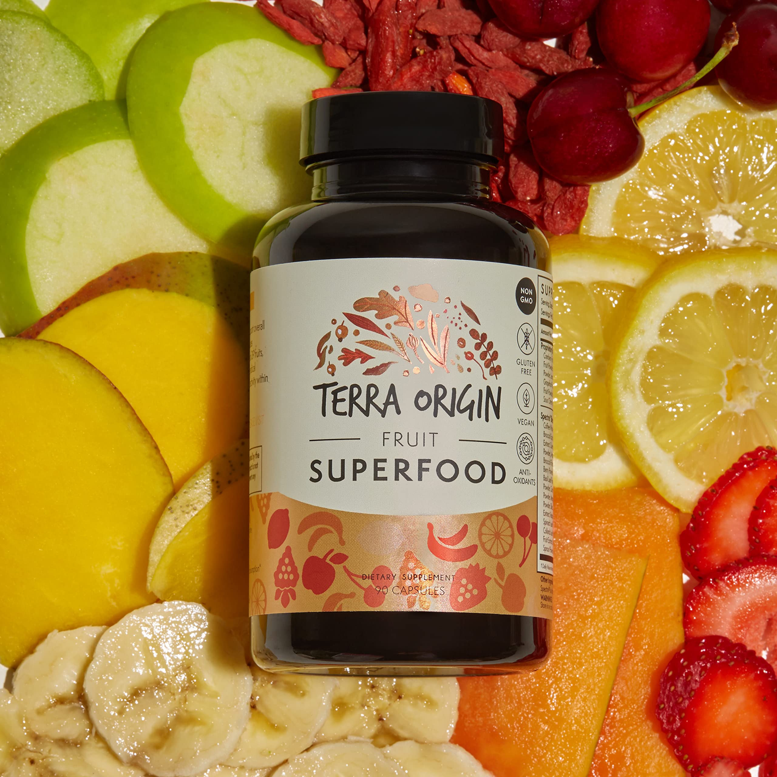 Foto 4 | Suplementos Terra Origin Fruit Superfood 90 Cápsulas - Venta Internacional