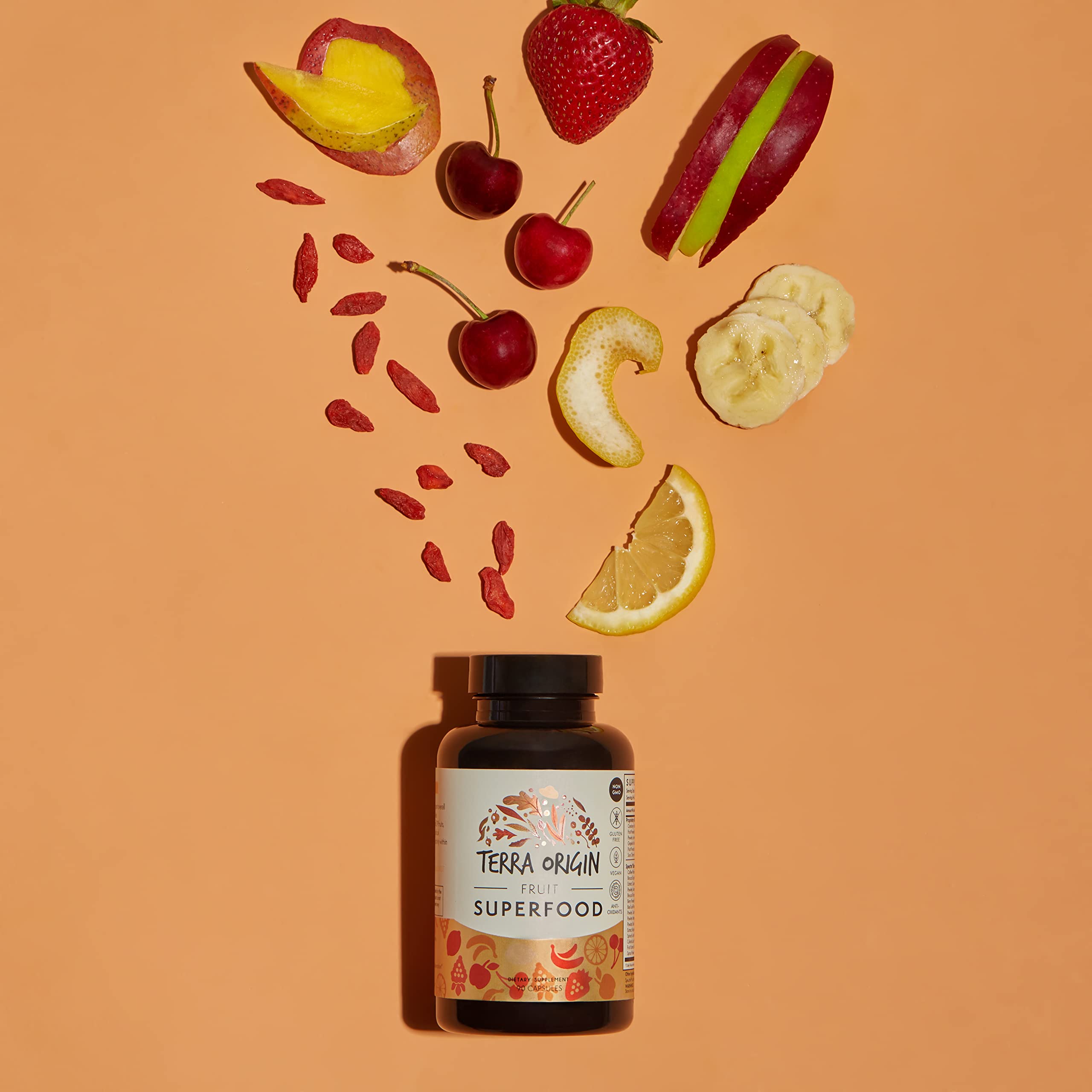 Foto 6 pulgar | Suplementos Terra Origin Fruit Superfood 90 Cápsulas - Venta Internacional