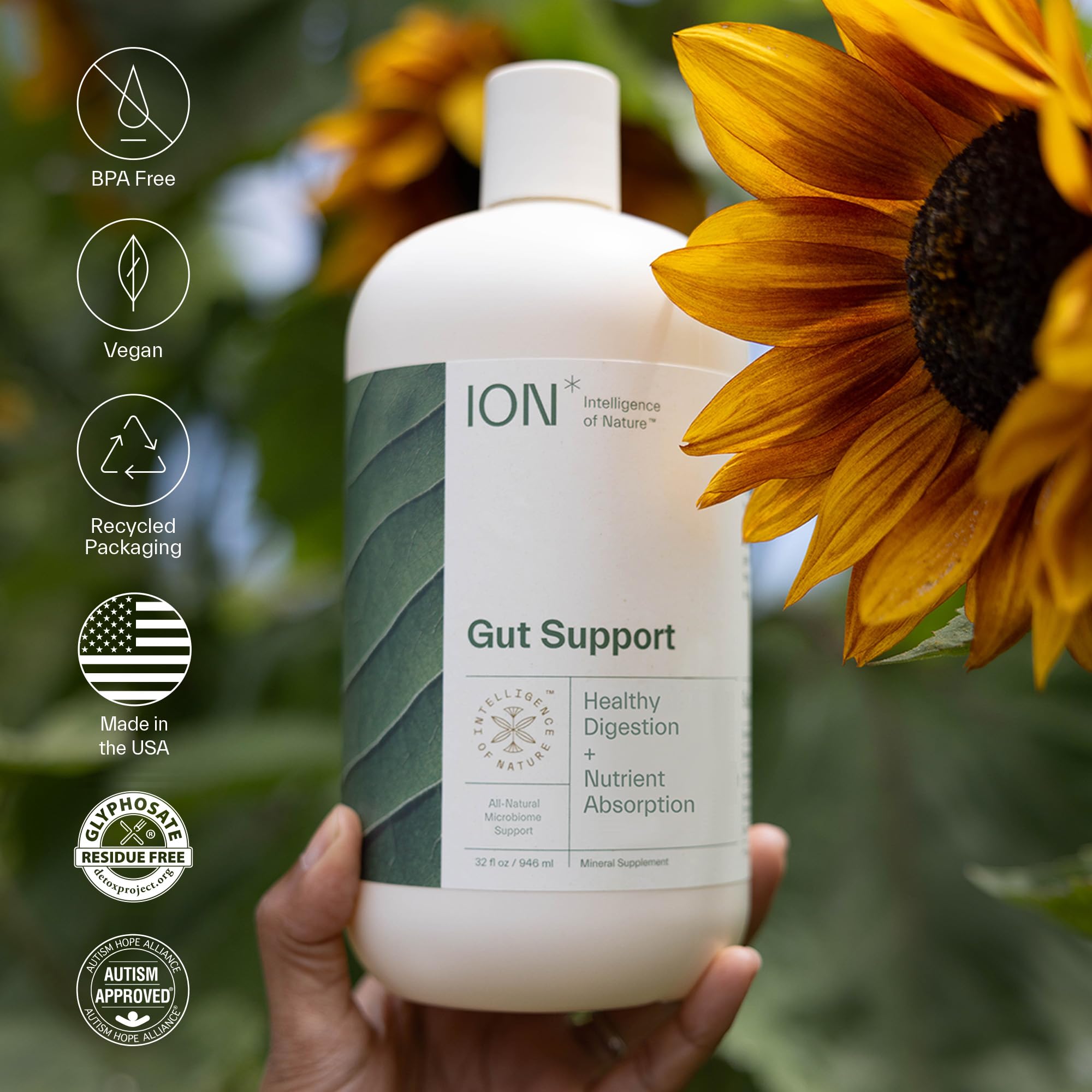 Foto 6 pulgar | Suplemento Ion* Intelligence Of Nature Gut Support 473 Ml - Venta Internacional