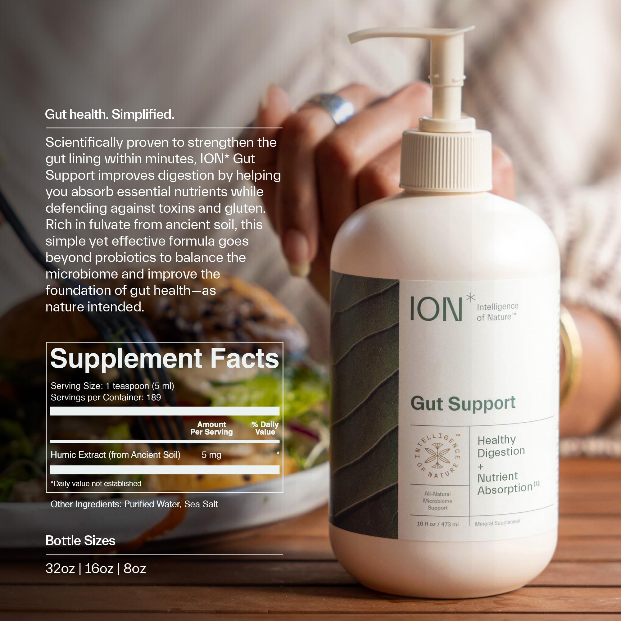 Foto 6 | Suplemento Ion* Intelligence Of Nature Gut Support 473 Ml - Venta Internacional