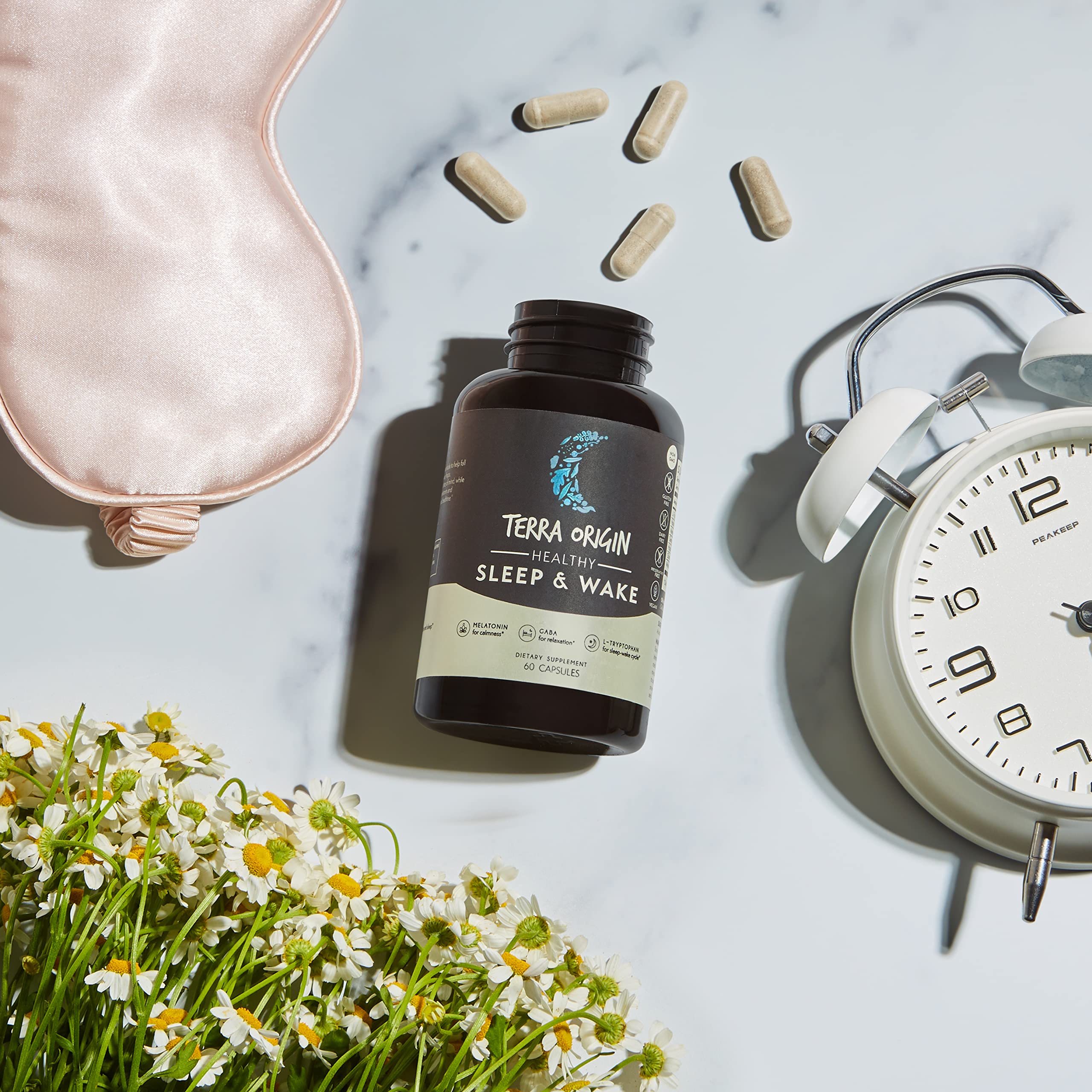 Foto 6 pulgar | Suplemento Terra Origin Healthy Sleep & Wake 60 Cápsulas - Venta Internacional